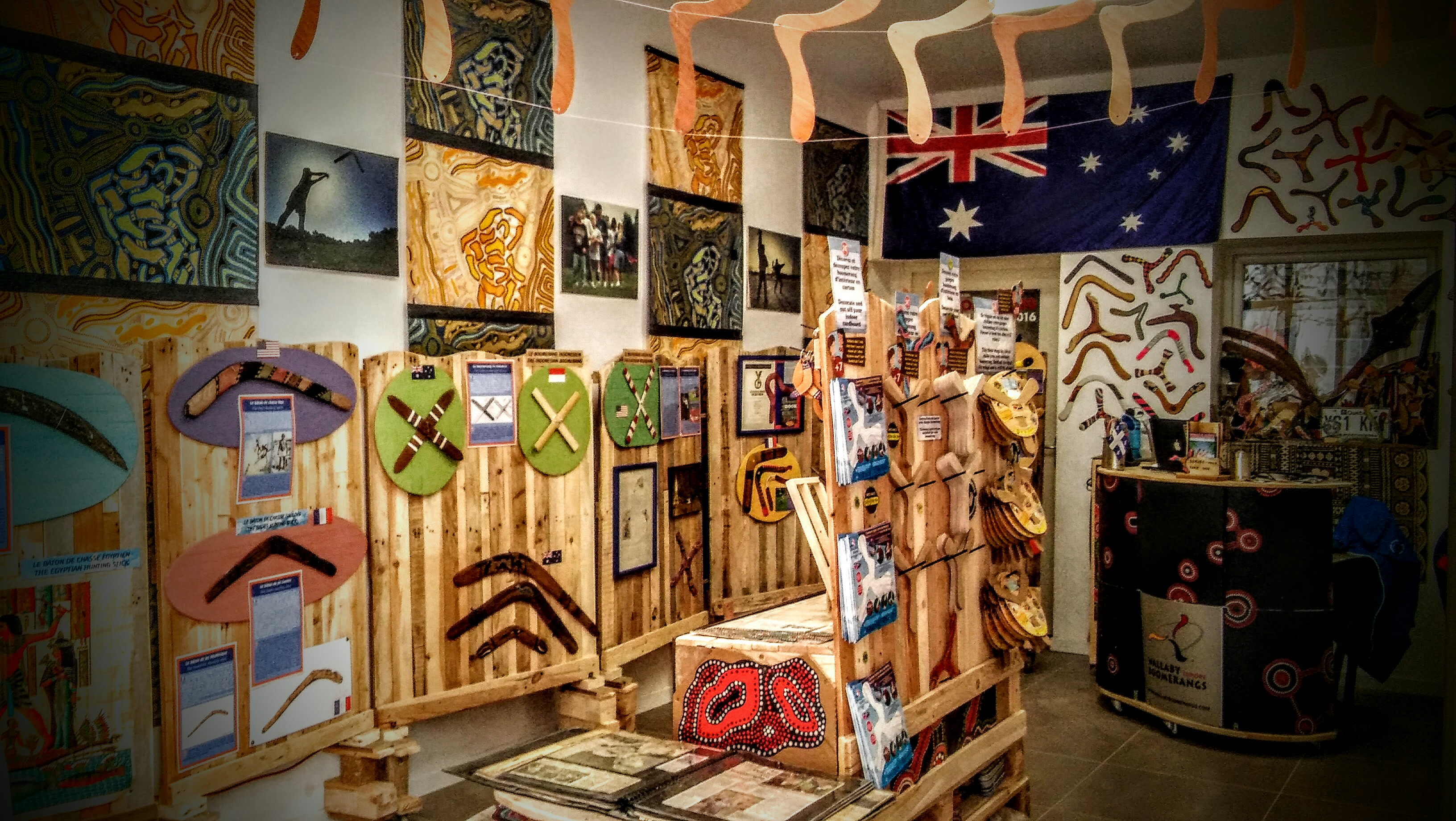 la partie musée du boomerang - Stéphane Marguerite