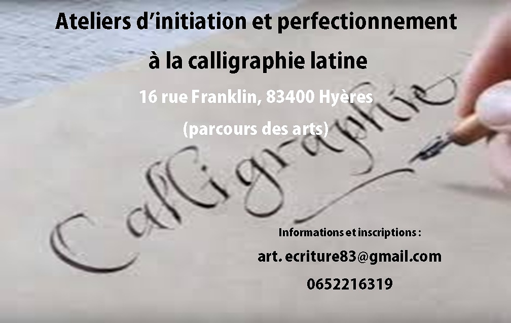 Atelier de Calligraphie - Anne-Sophie Davoli