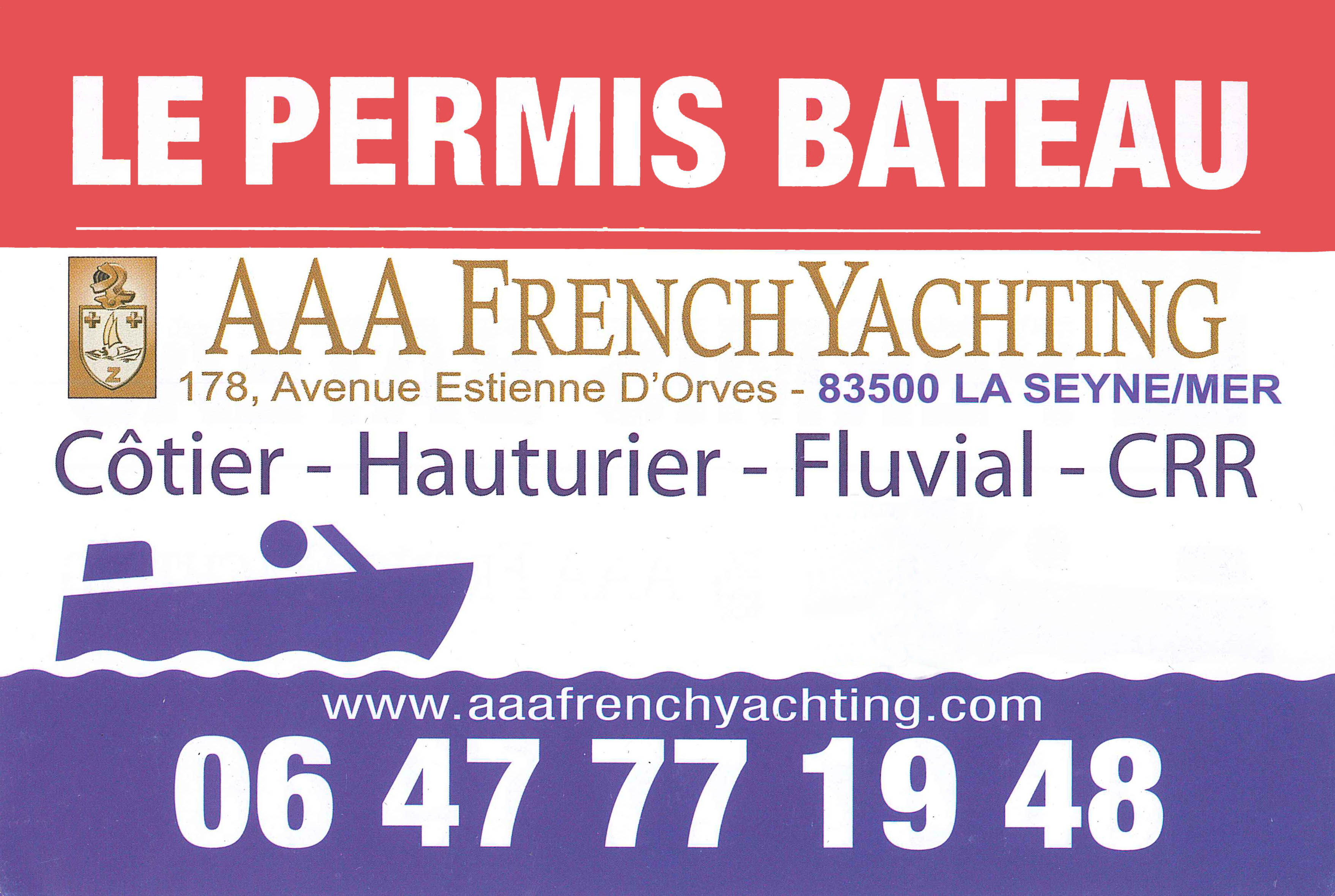 Permis bateau et location de bateaux - AAAFrenchYachting