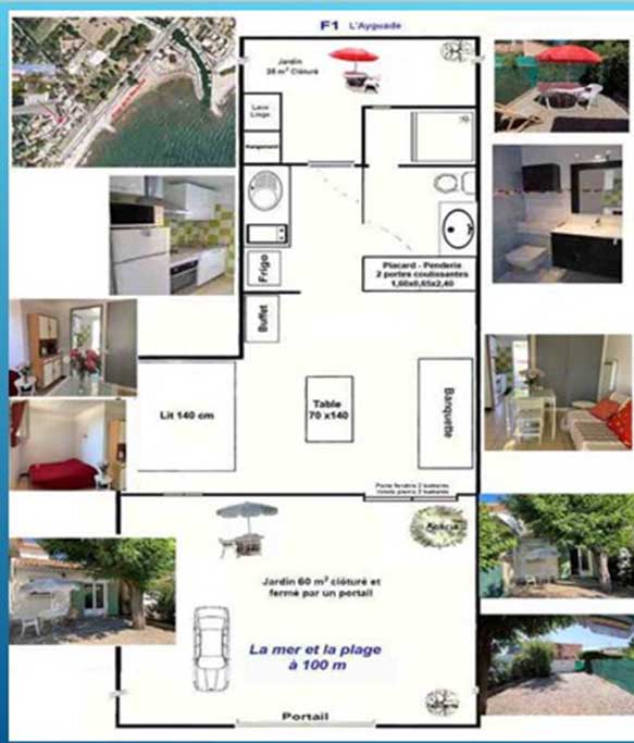 Maisonnette T1 - 2 personnes - M. Blanqui