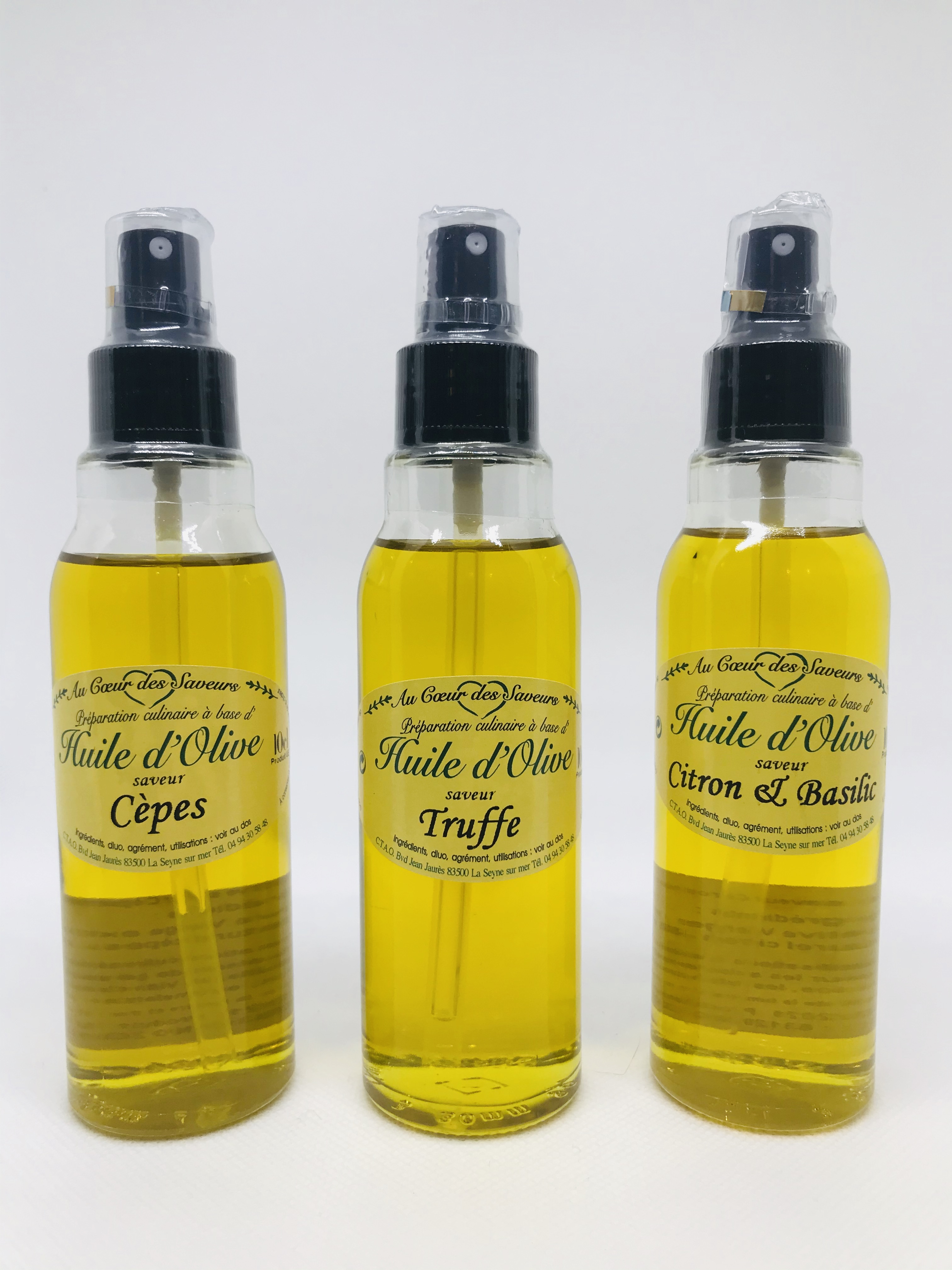 vaporisateur d'huile d'olive aromatisées - au coeur des saveurs