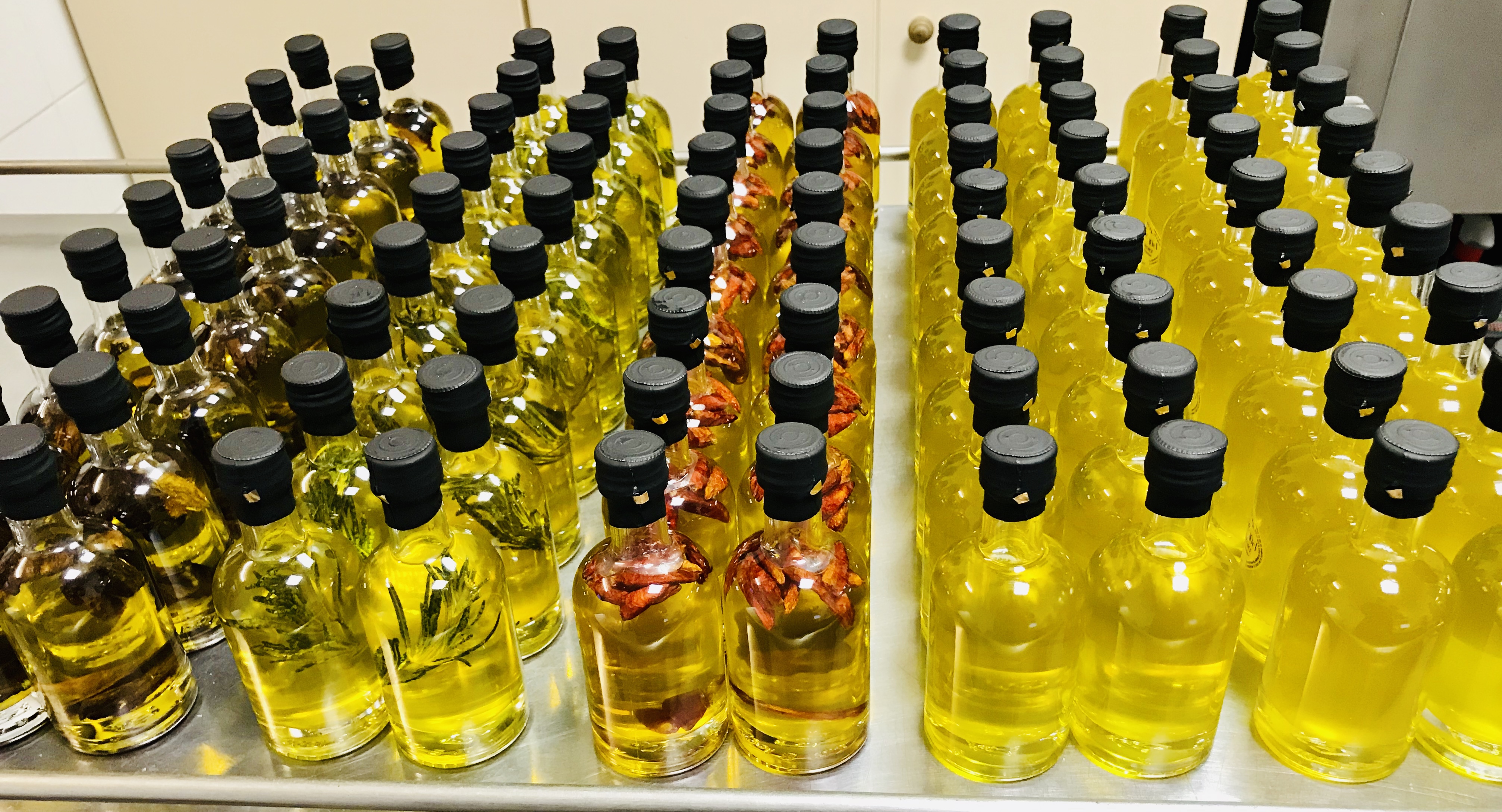 Mignonnettes huiles d'olives aromatisées - Au coeur des saveurs
