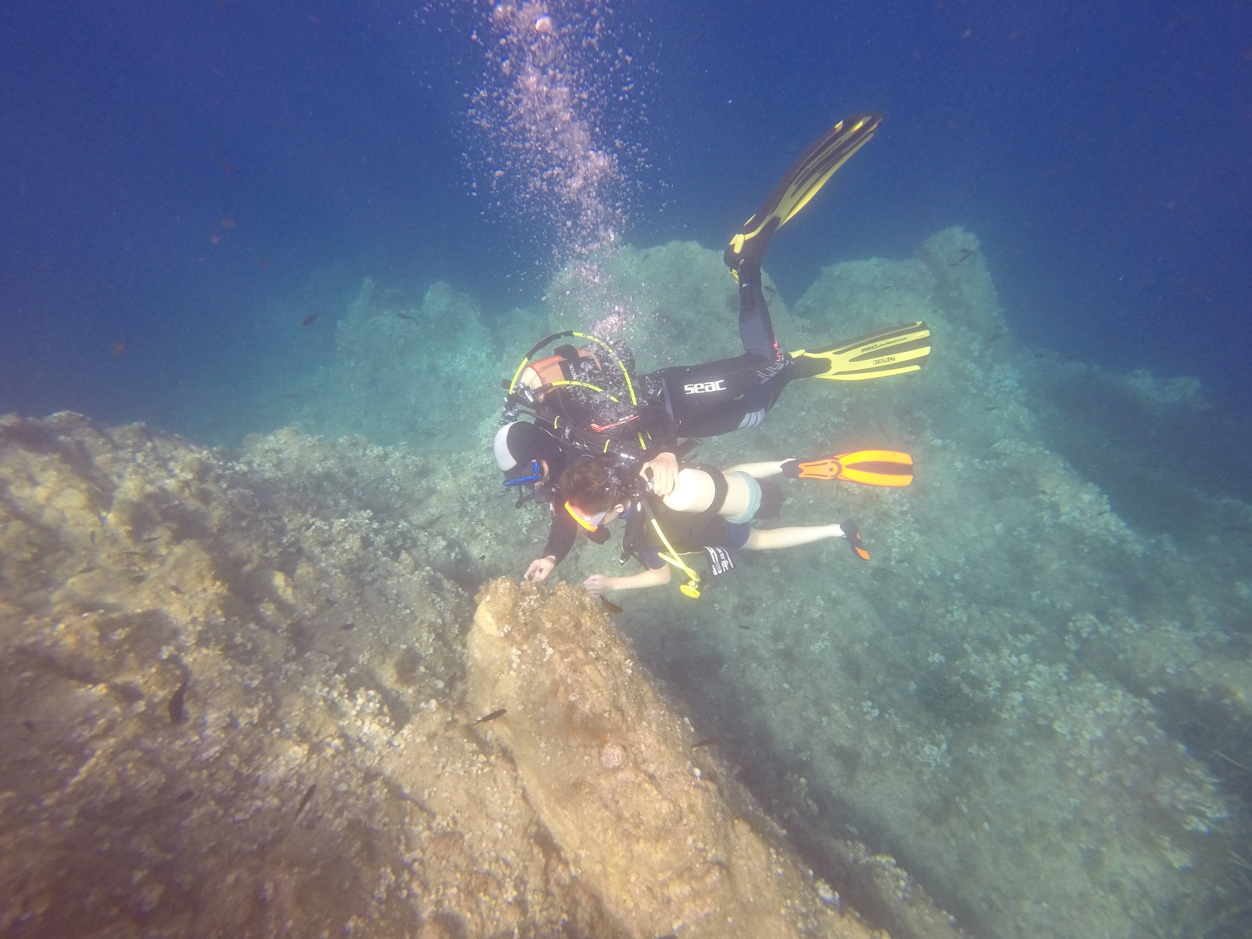 En baptême - Saphir plongée