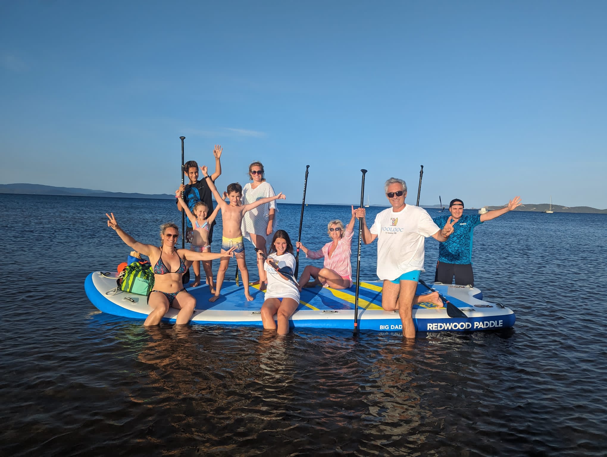 paddle géant en famille - yoolooc