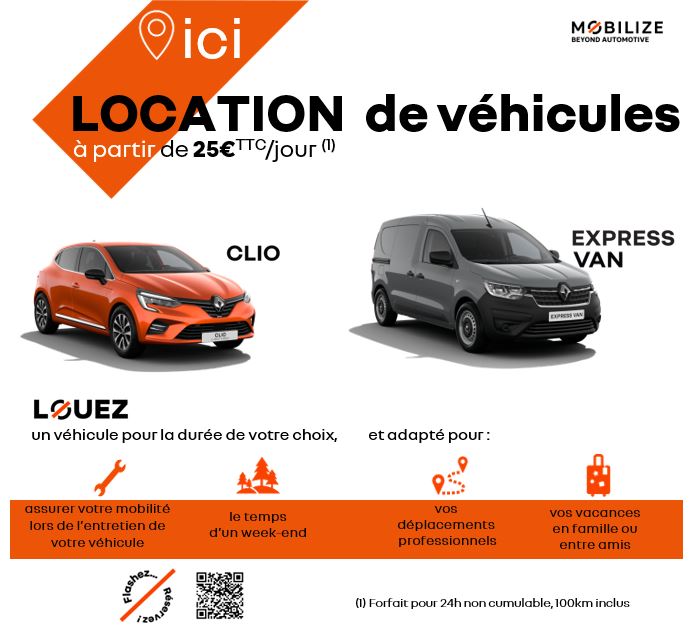 LOCATION de voitures citadines et utilitaires - MOURCELY