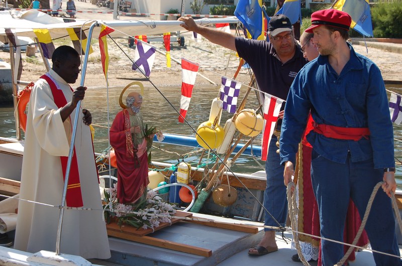 Fête de la St Pierre bénédiction pointus port île de Porquerolles Parc National - Fête de la Saint Pierre