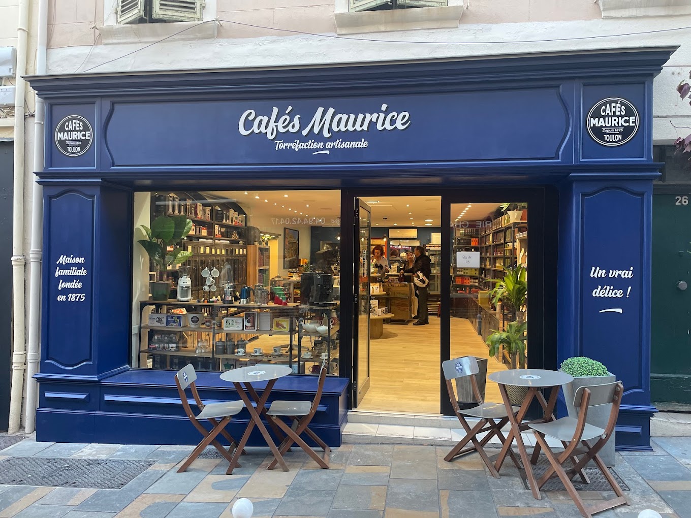 Devanture Lamalgue - Cafés Maurice