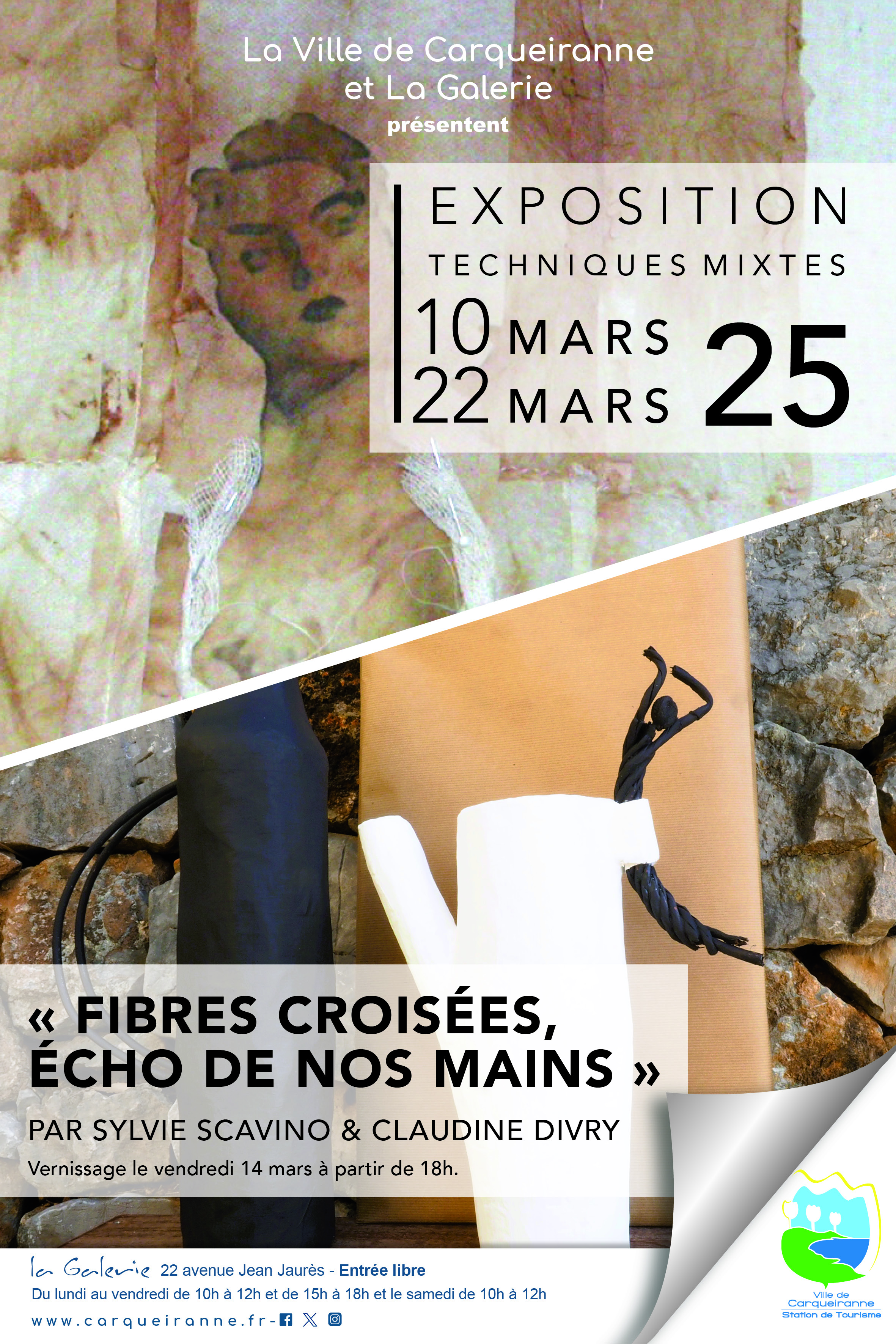 Exposition "Fibres croisées, écho de nos mains" Du 10 au 22 mars 2025