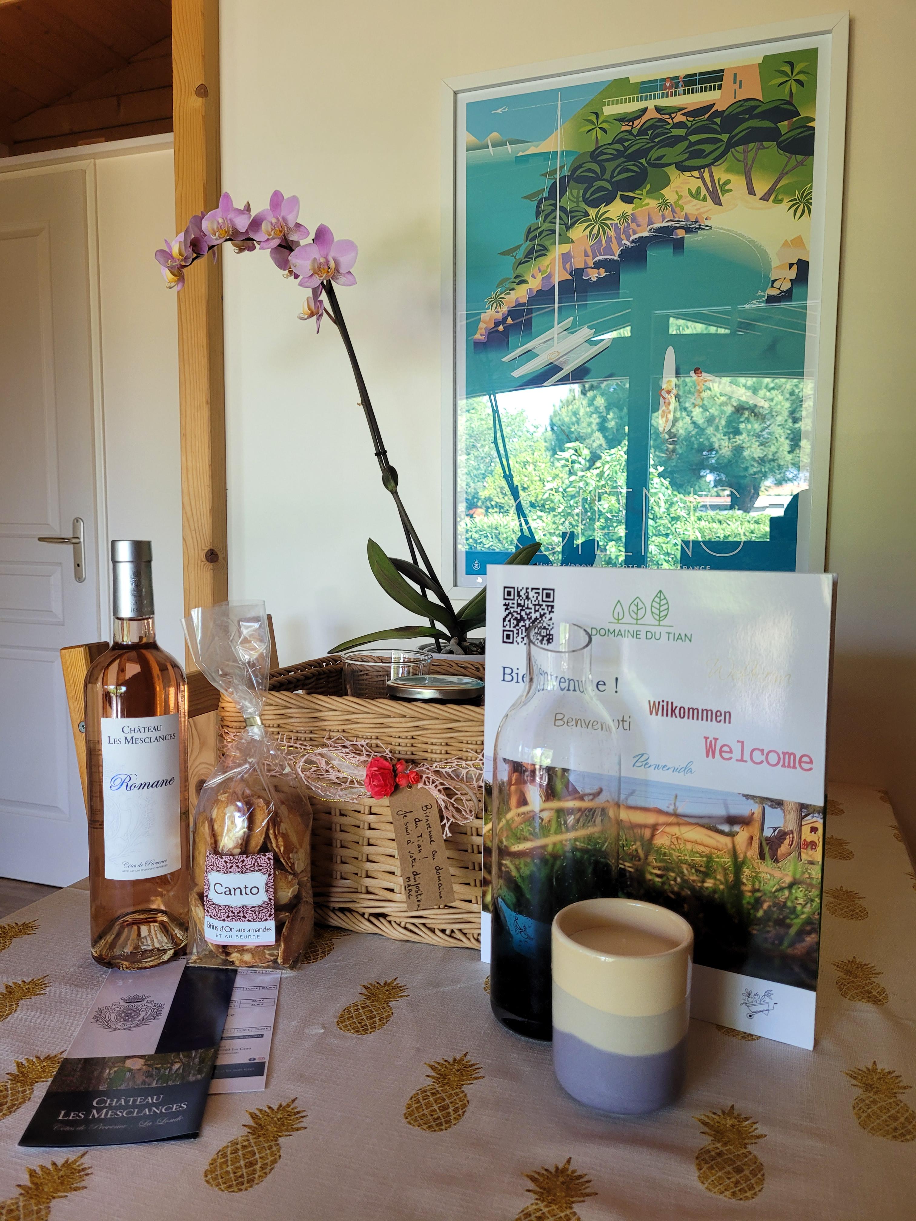 Panier d'accueil - Domaine du Tian