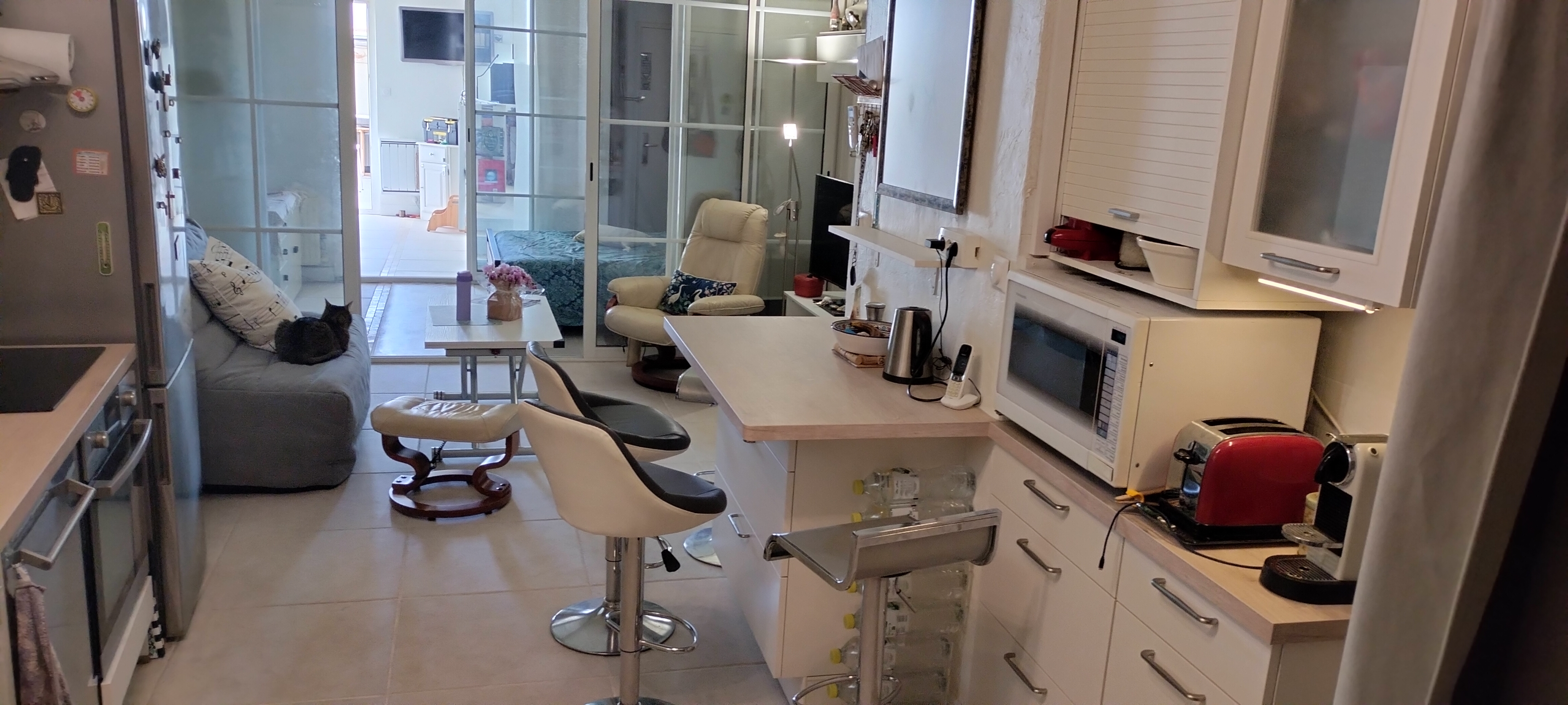 Aperçu Cuisine Sejour Chambre - DR /Sabine Aboulafia