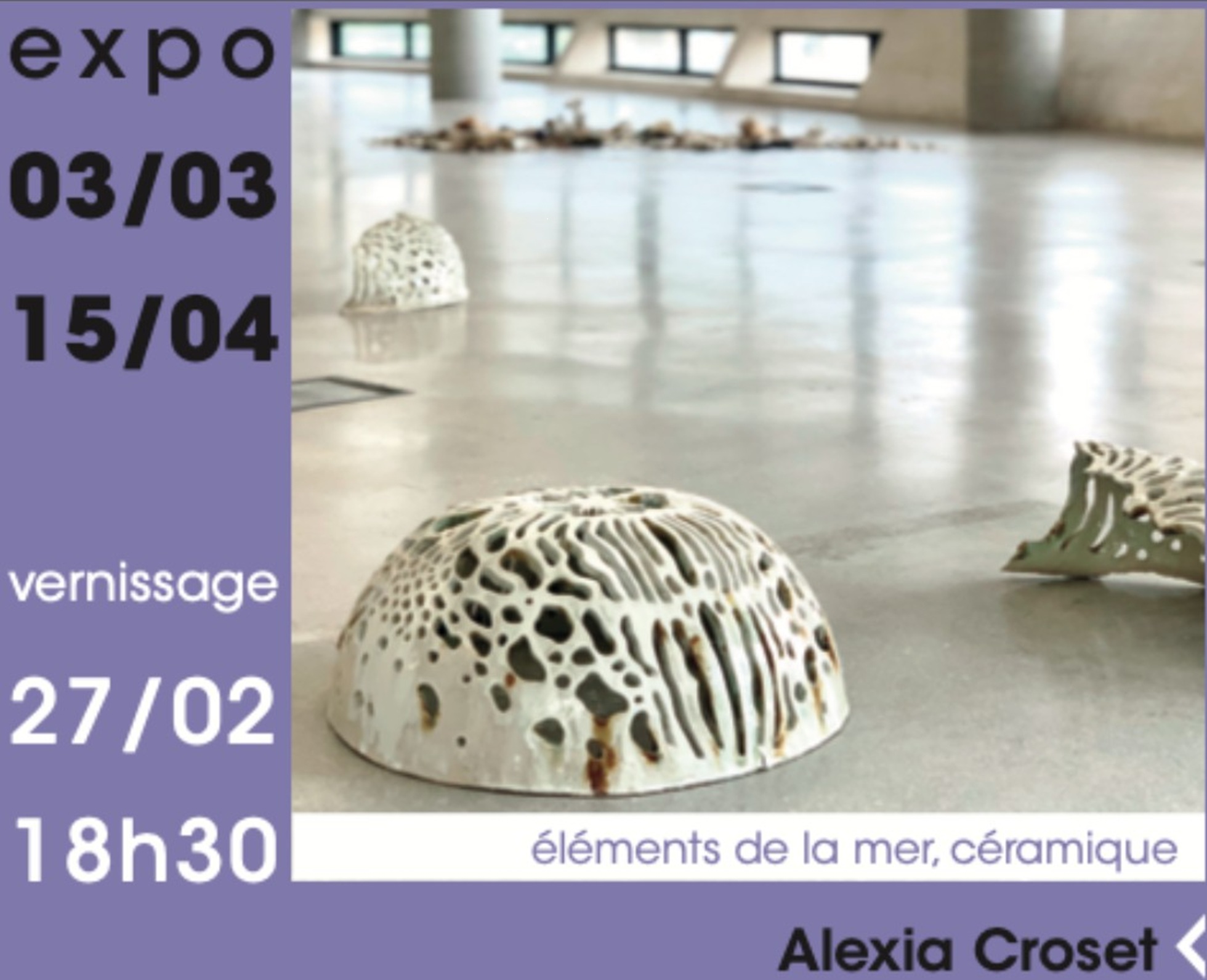 Exposition - Galerie G - Alexia Croset_La Garde - Mairie La Garde