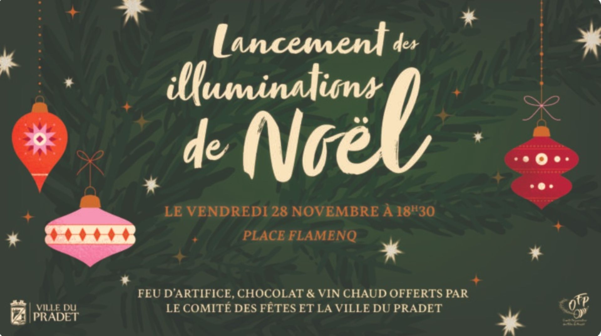 Lancement des illuminations de Noël et feu d'artifice_Le Pradet - Mairie du Pradet