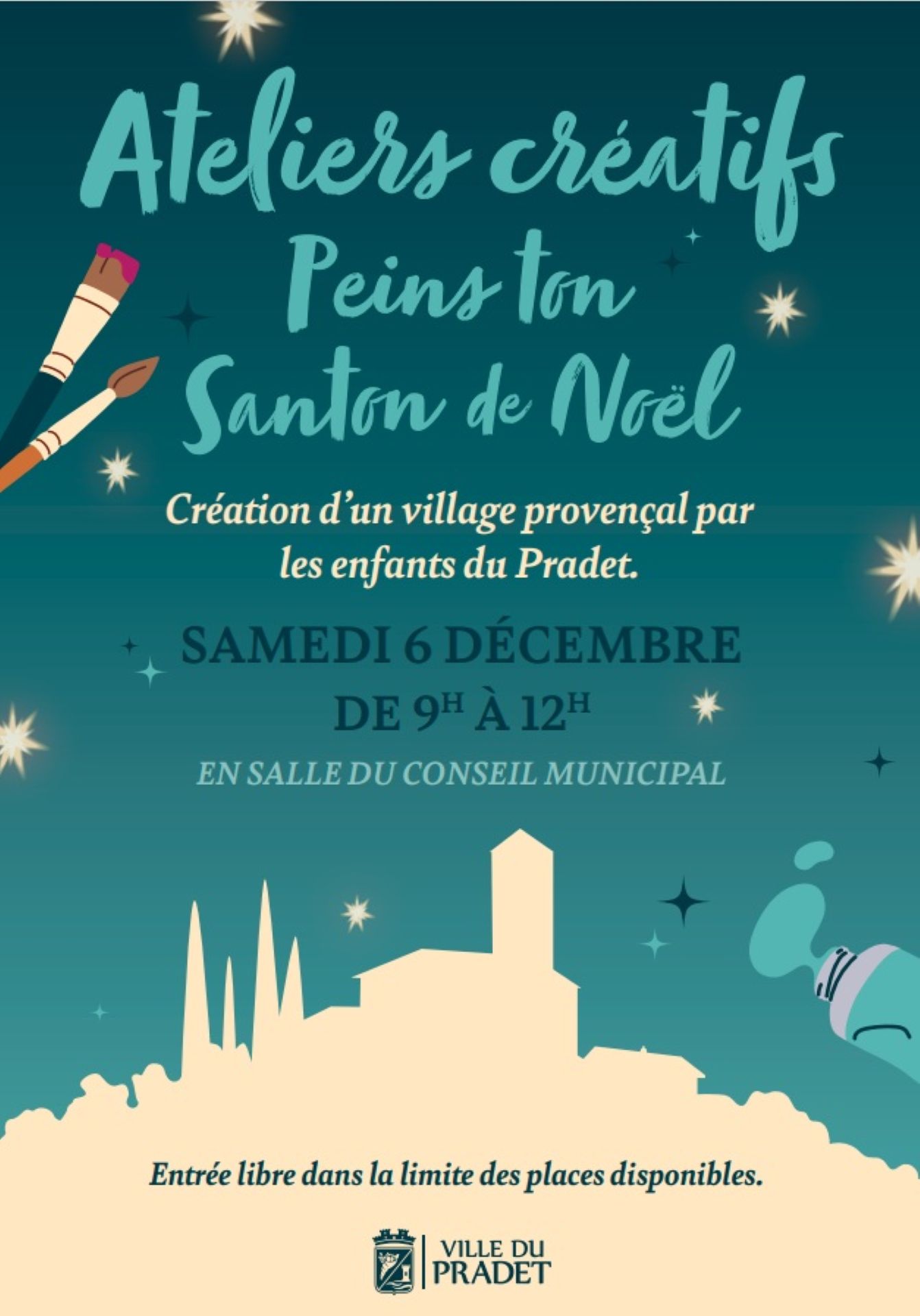 Atelier créatif - Peins ton santon de Noël_Le Pradet - Mairie du Pradet