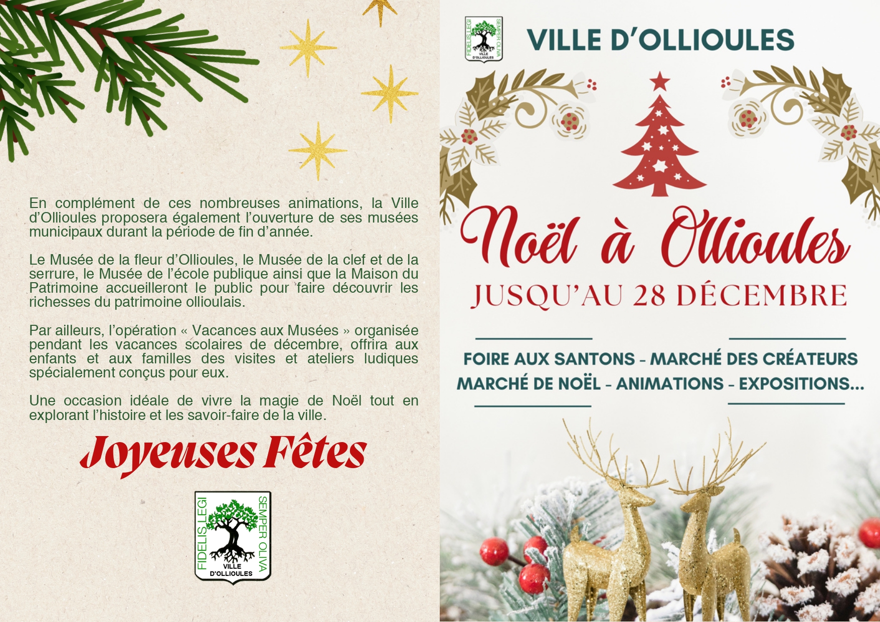 Noël à Ollioules 2025_Ollioules - DR Mairie d'Ollioules