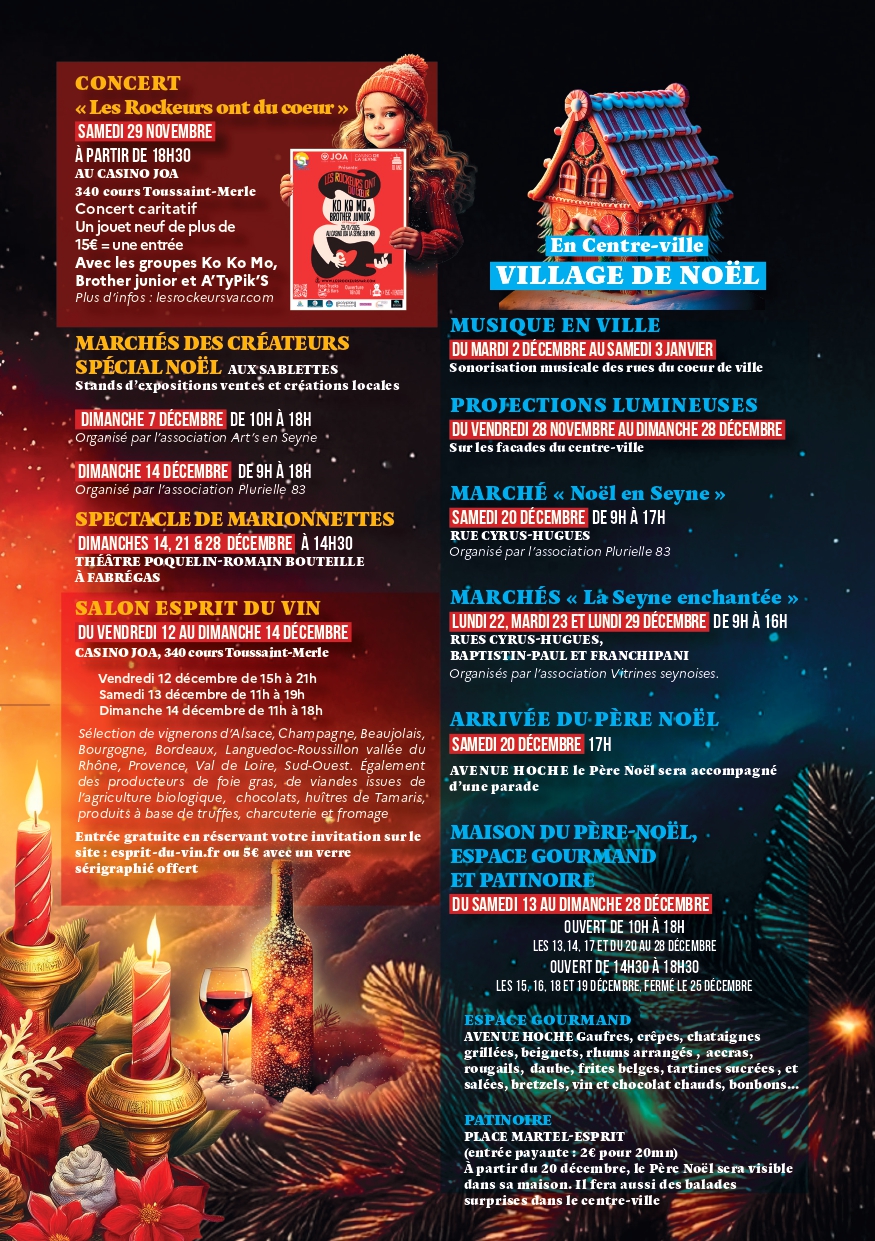 Joyeux Noël à La Seyne - sur - Mer_La Seyne-sur-Mer - DR / Mairie de La Seyne sur Mer