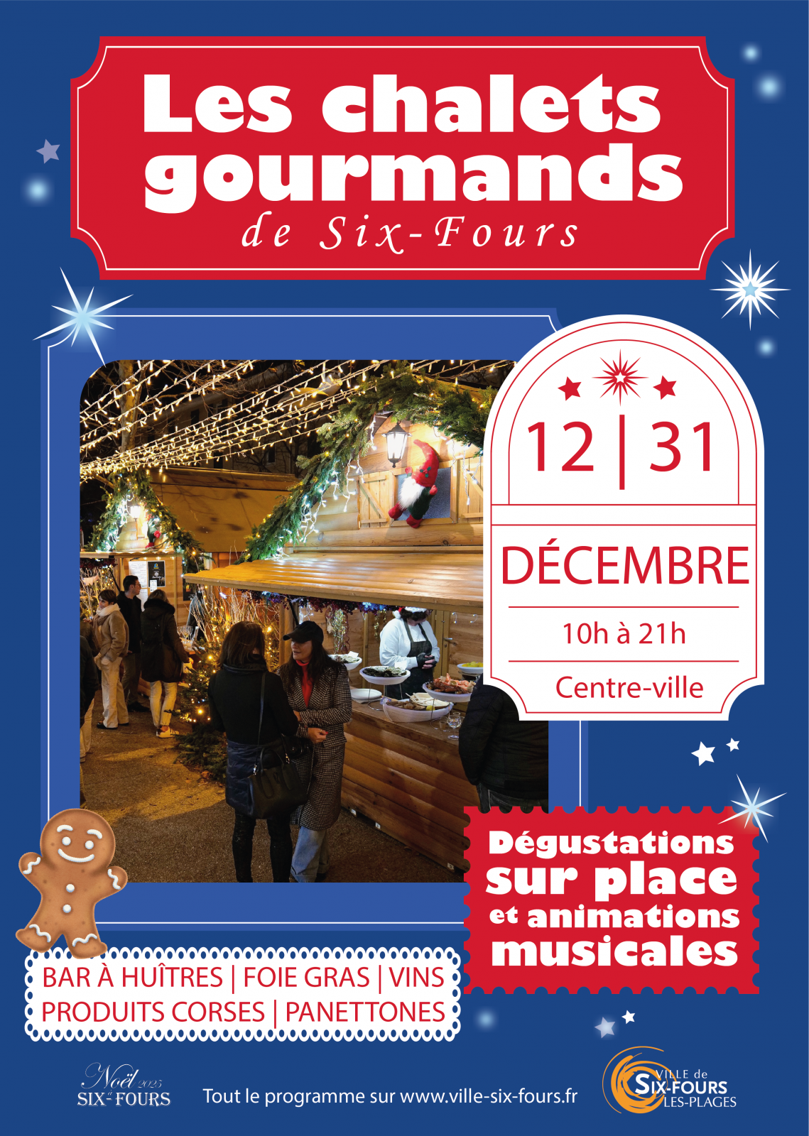 Animation Les Chalets Gourmands & Animations musicales : Place des Poilus_Six-Fours-les-Plages - DR / Marie de Six Fours