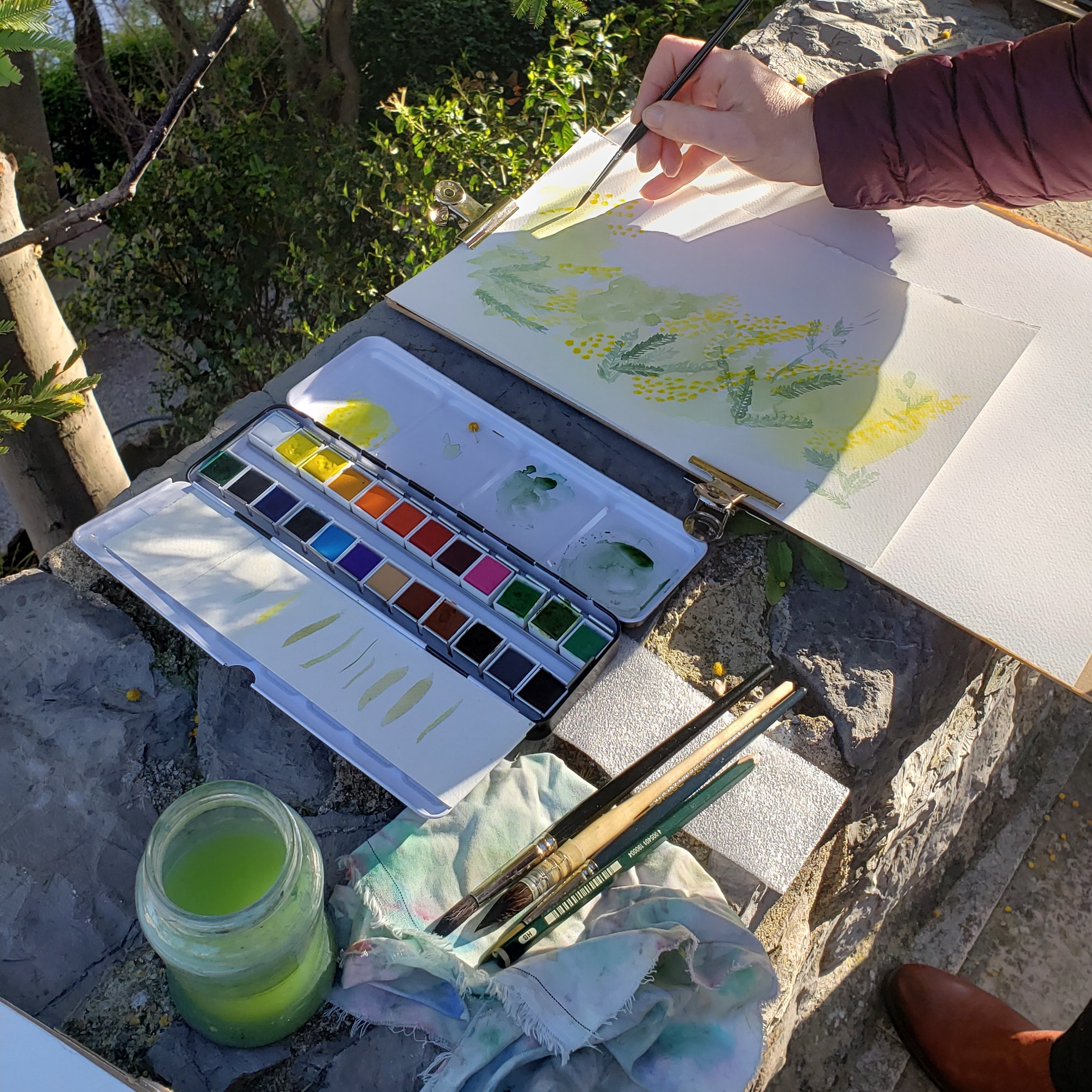 Atelier - Peinture sur la Presqu'île de Giens_Hyères - Elisa GRILLI