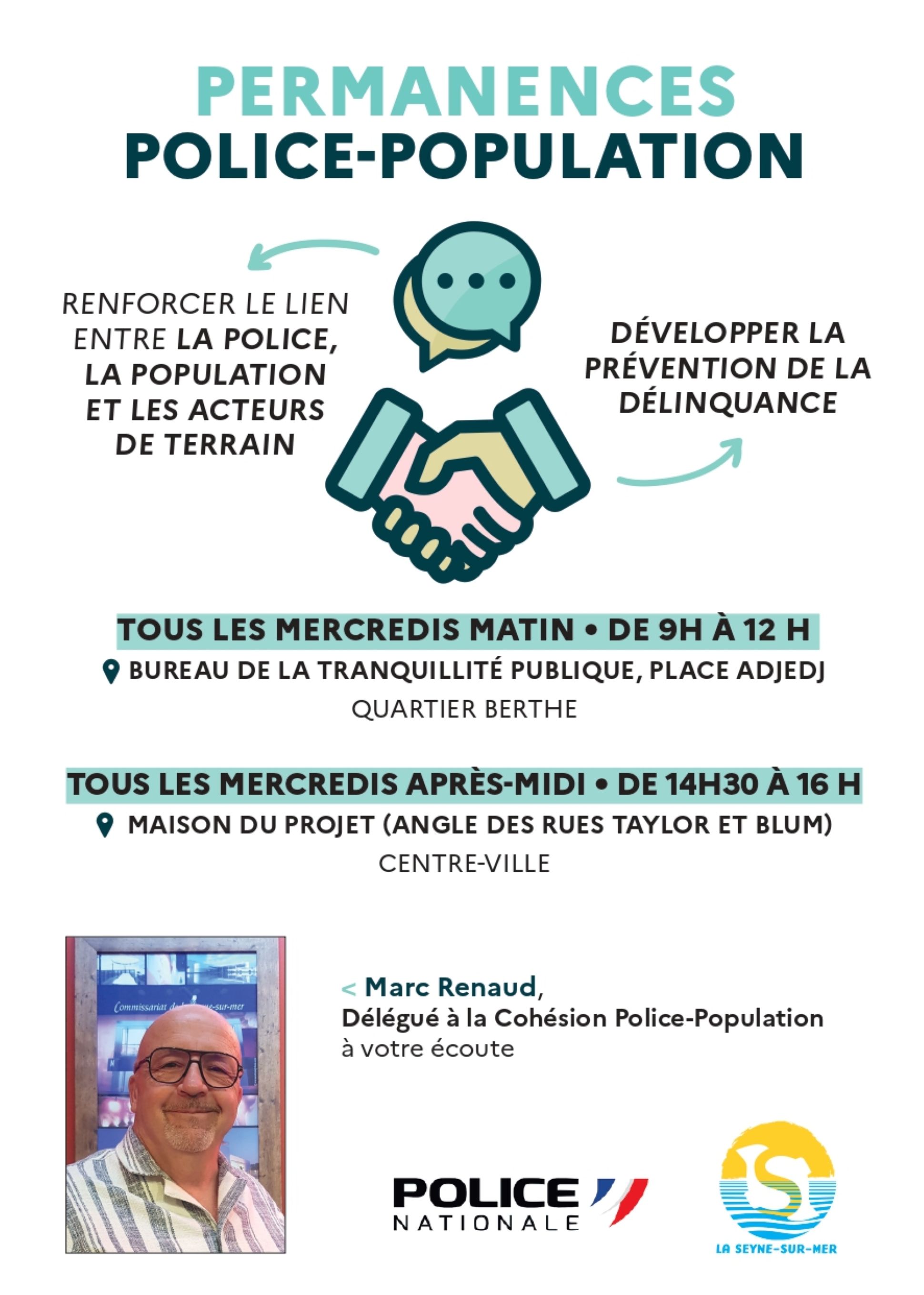Permanences - "Police - population"_La Seyne-sur-Mer - DR / Mairie de La Seyne sur Mer