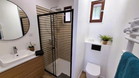 Salle de bain rénovée - Gaële et Thomas  Euvrie