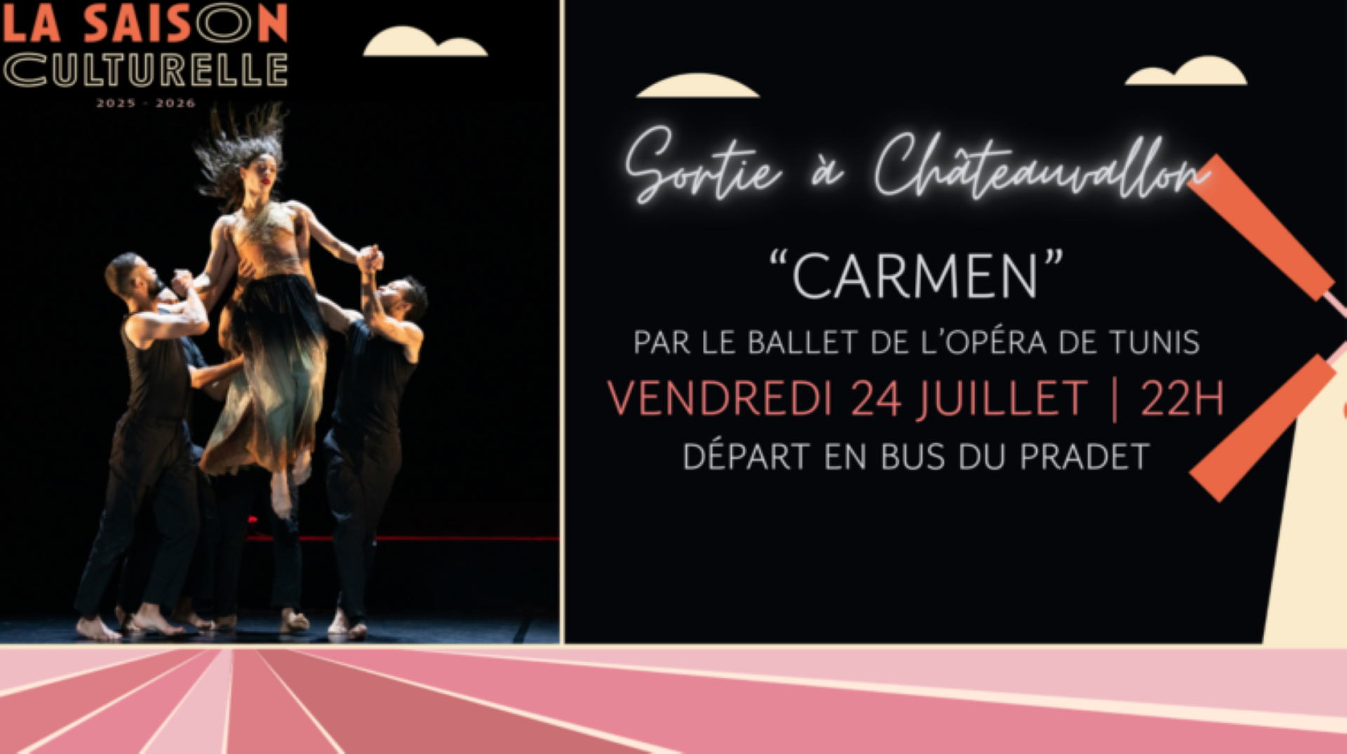 Sortie à Châteauvallon - Danse : « Carmen » par le Ballet de l’Opéra de Tunis_Le Pradet - Ville du Pradet