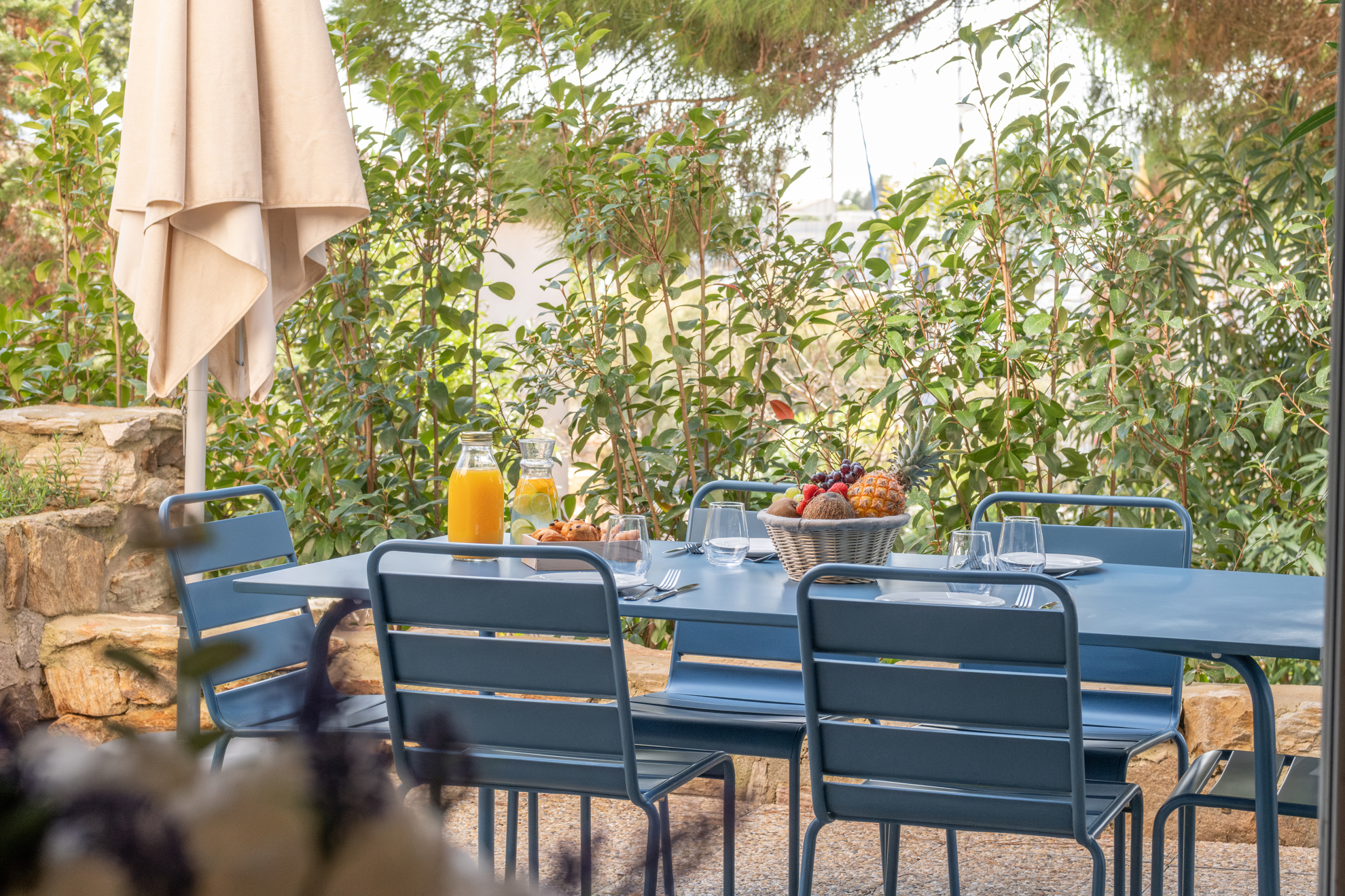 Terrasse, appartement 2 chambres - Société Paul Ricard - Île des Embiez