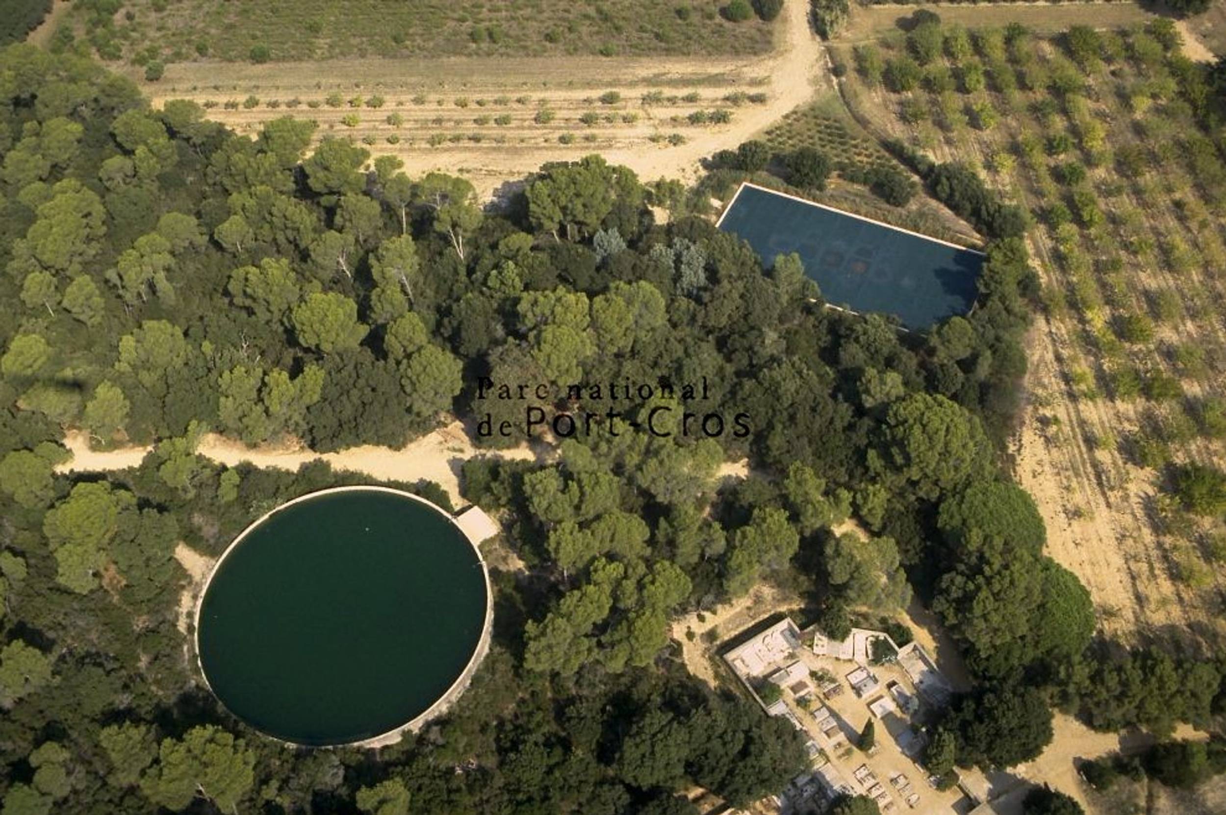 Vue aérienne du réservoir - ©PN_PortCros