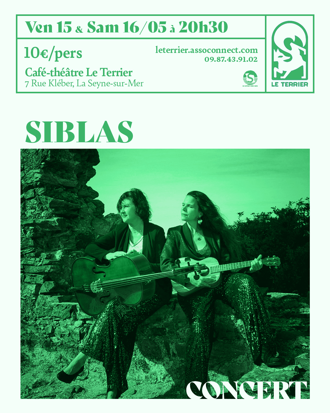 Concert - "Siblas"_La Seyne-sur-Mer - DR / Café Théâtre Le Terrier