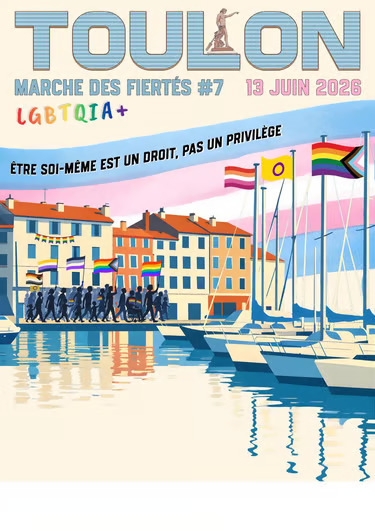 affiche-marche-2026-HKyhqYA668Izuu5h - DR / Collectif Fiertés Toulon