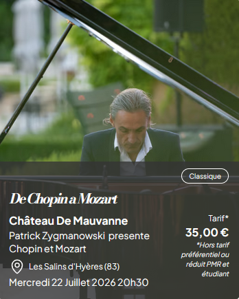 Les musicales dans les vignes : de Chopin à Mozart_Hyères - Les musicales dans les vignes