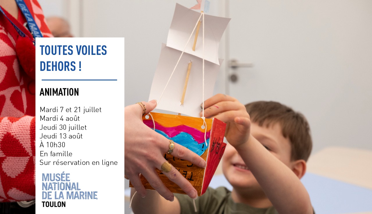 Jeune public - Atelier famille "Toutes voiles dehors !"_Toulon - DR / Musée national de la Marine