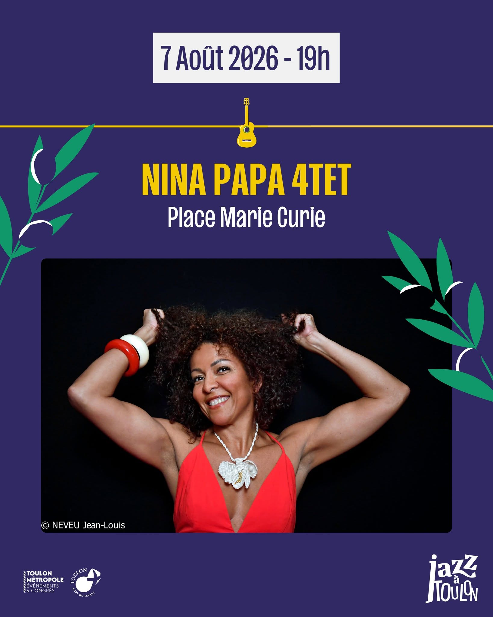 Concert - Nina Papa Quartet - Le "Off" Jazz à Toulon 2026_Toulon - DR / Toulon Métropole Évènements et Congrès