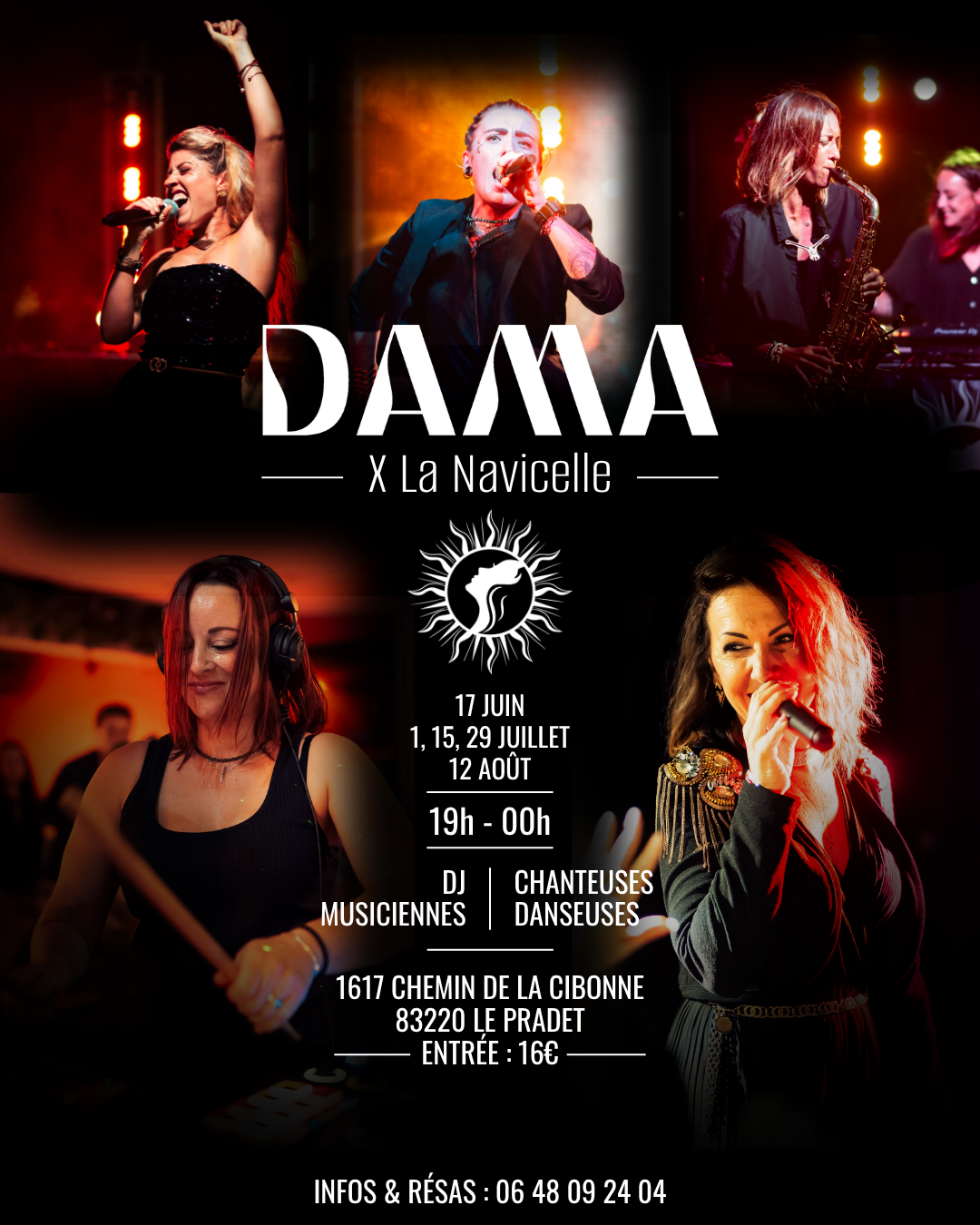 DAMA X DOMAINE LA NAVICELLE : Les soirées électro au domaine de la Navicelle - collectif DAMA