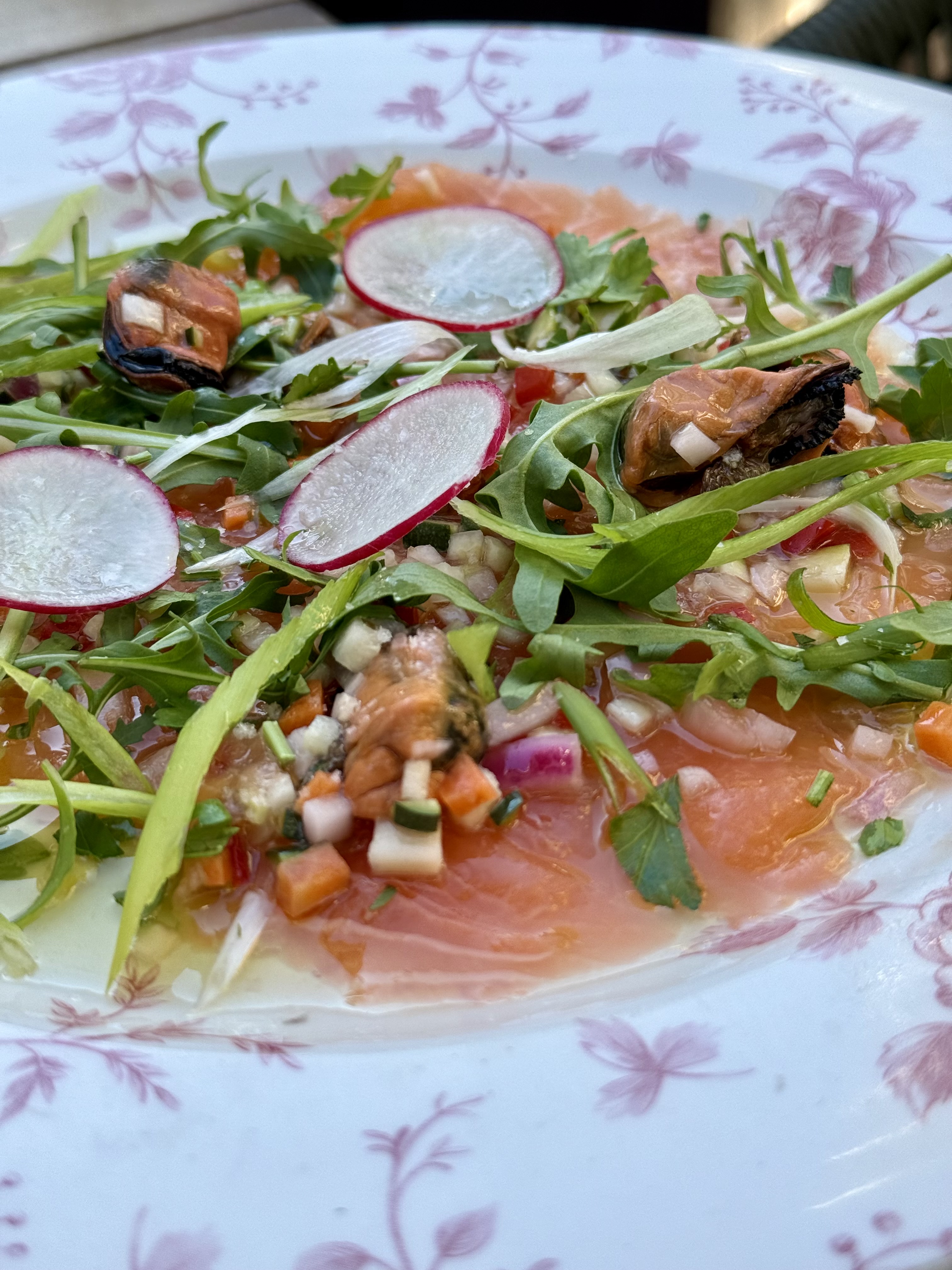 Carpaccio de saumon - Ô Bistro des Artistes