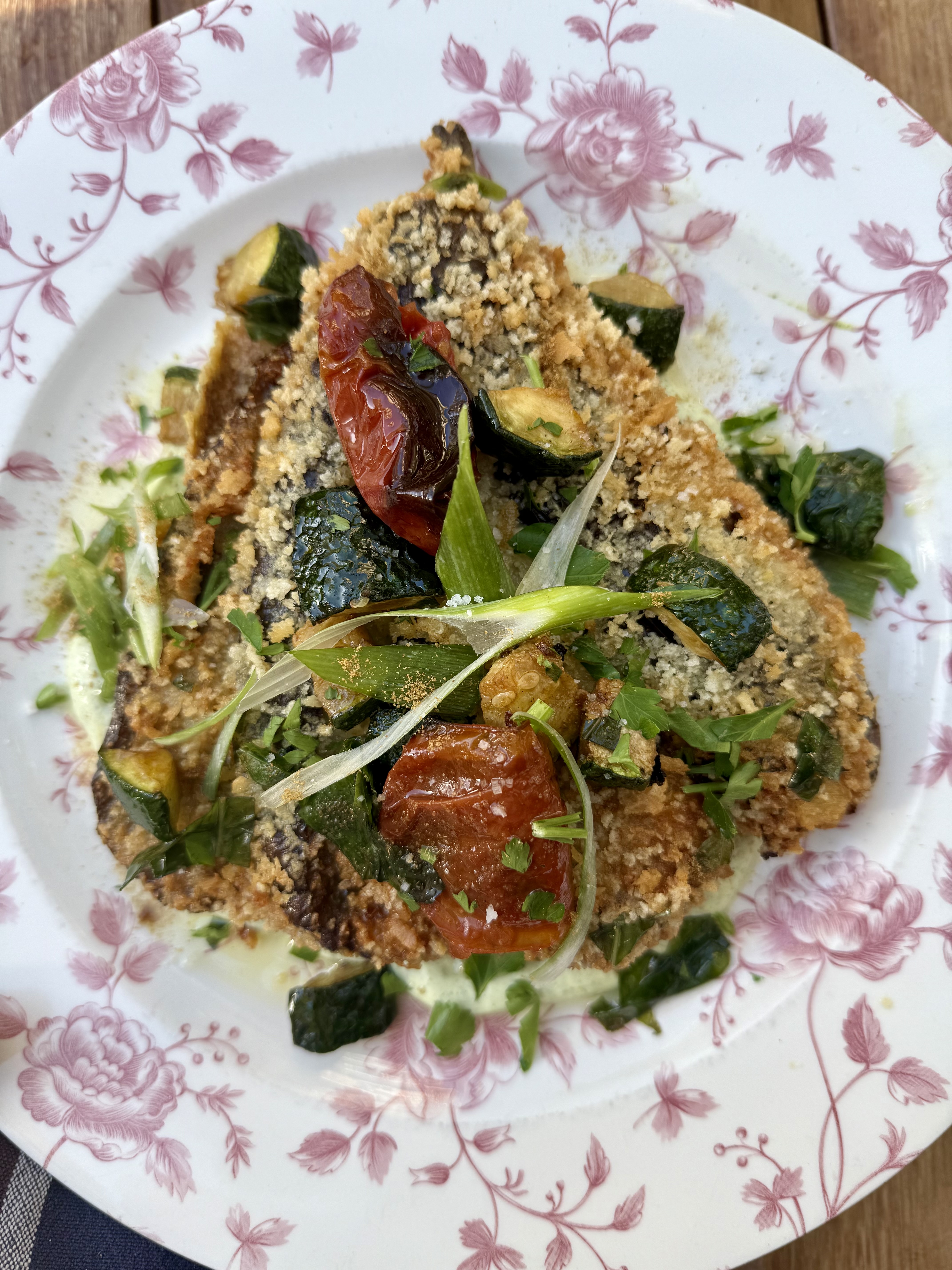 Aubergine panée - Ô Bistro des Artistes