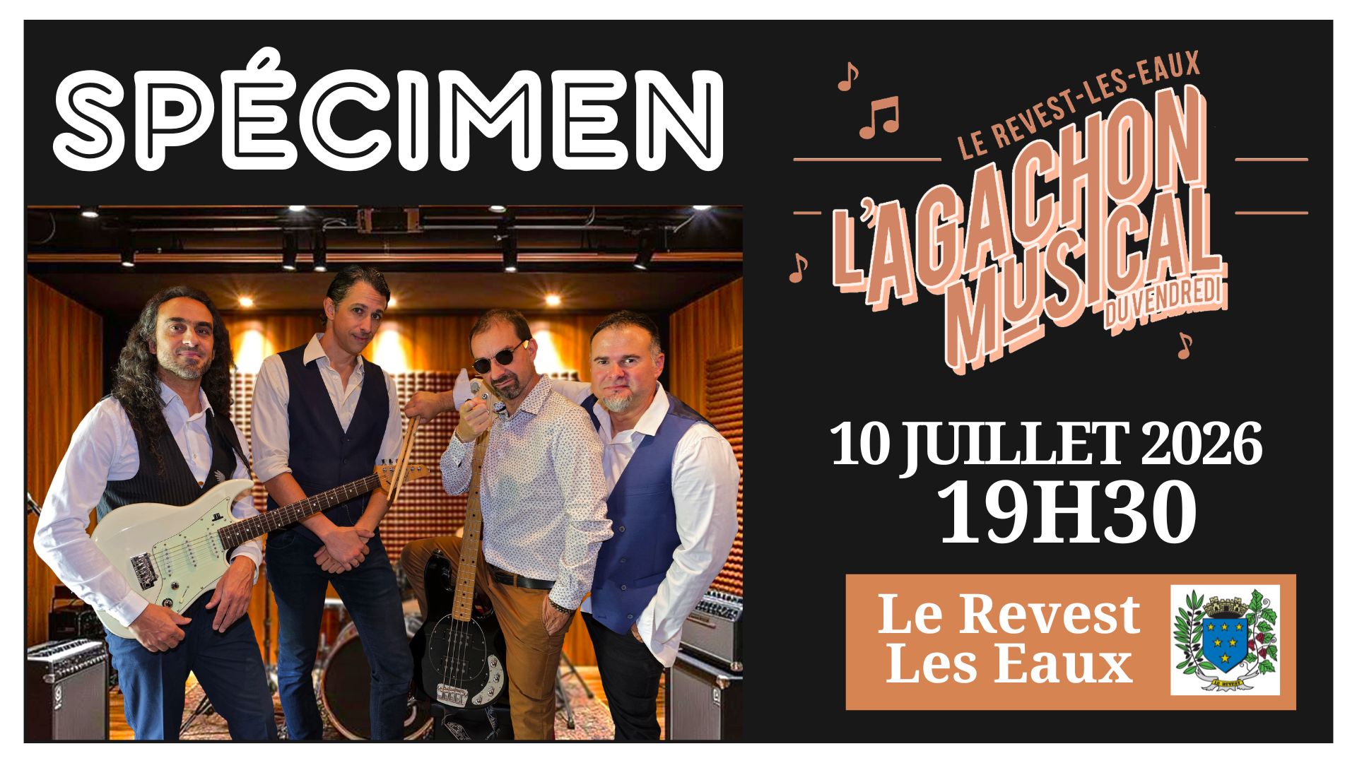 Concert - Spécimen - L'Agachon musical du vendredi_Le Revest-les-Eaux - DR / Ville du Revest les Eaux