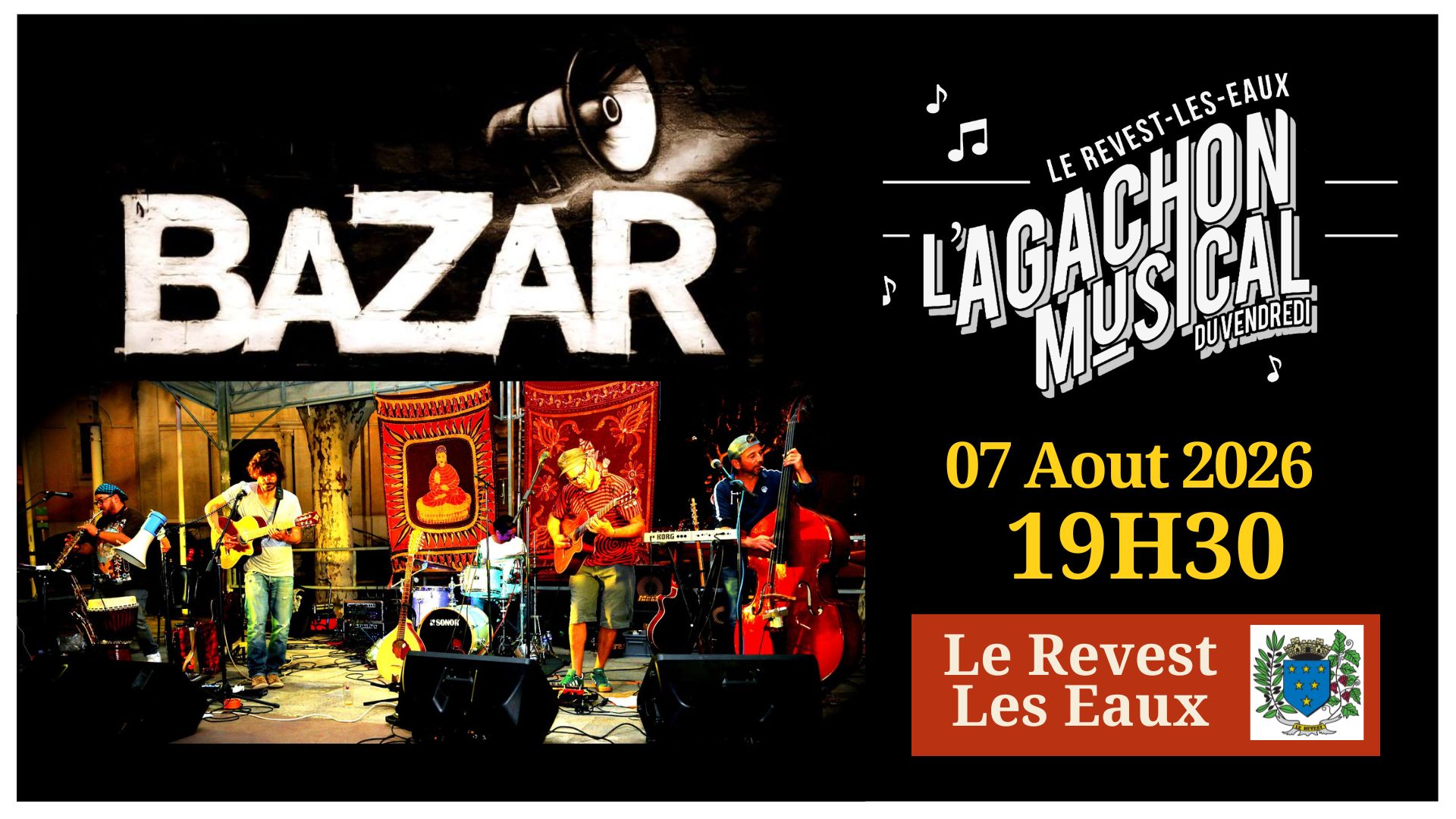 Concert - Bazar - L'Agachon musical du vendredi_Le Revest-les-Eaux - DR / Ville du Revest les Eaux