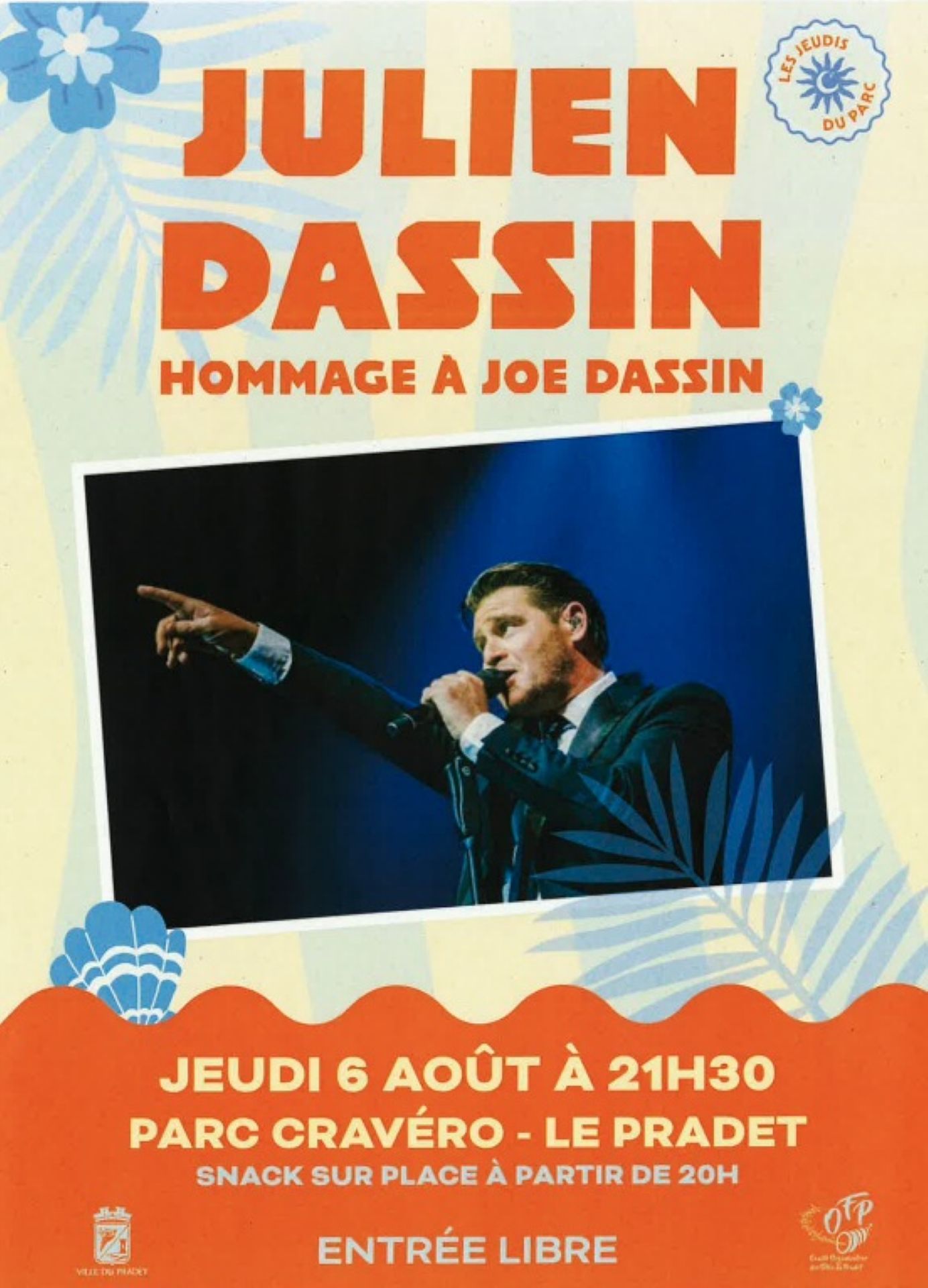 Les jeudis du parc : Concert hommage à Jo Dassin_Le Pradet - Mairie du Pradet