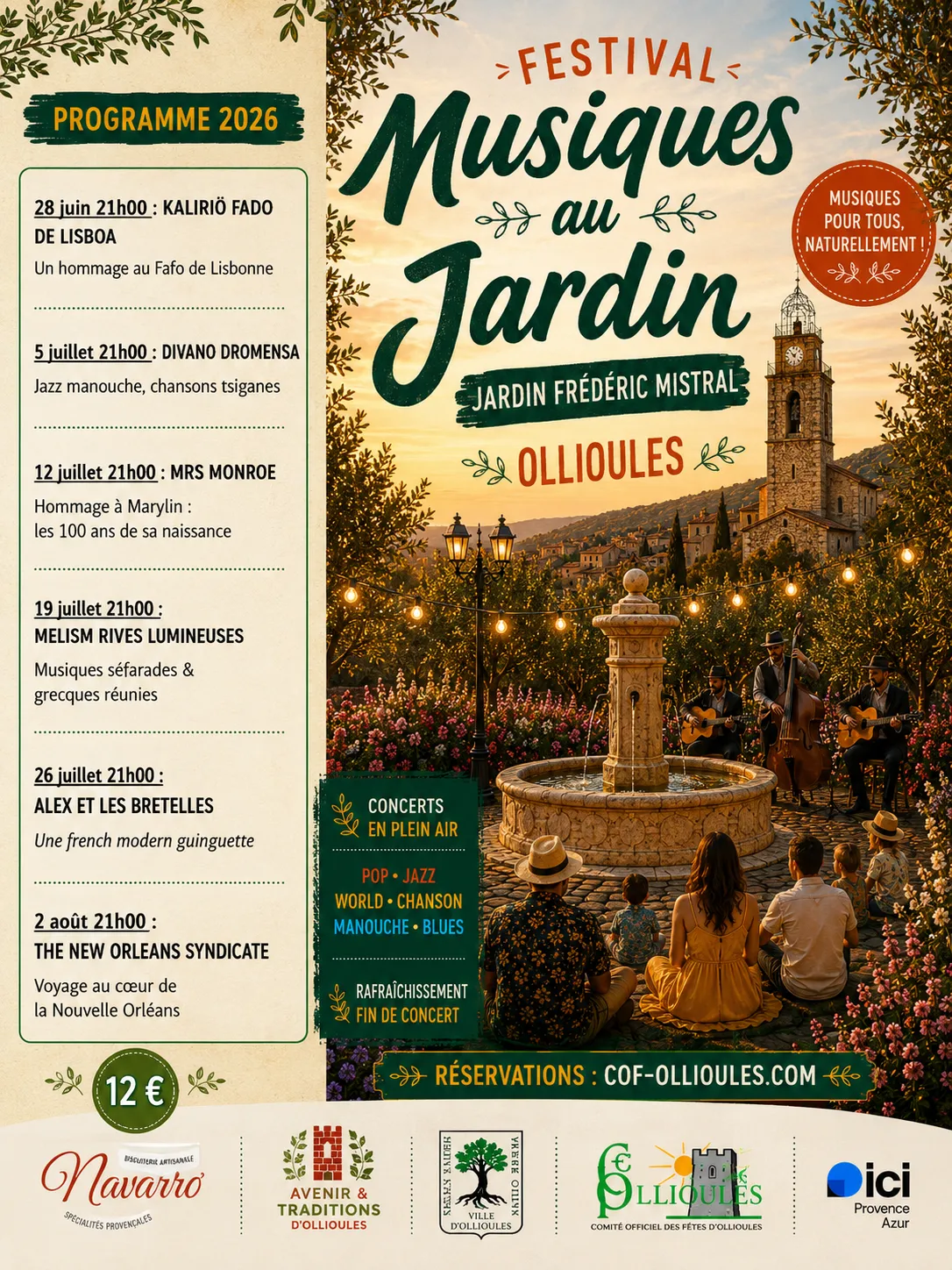 Festival Musiques au jardin : Mrs Monroe_Ollioules - DR Mairie d'Ollioules