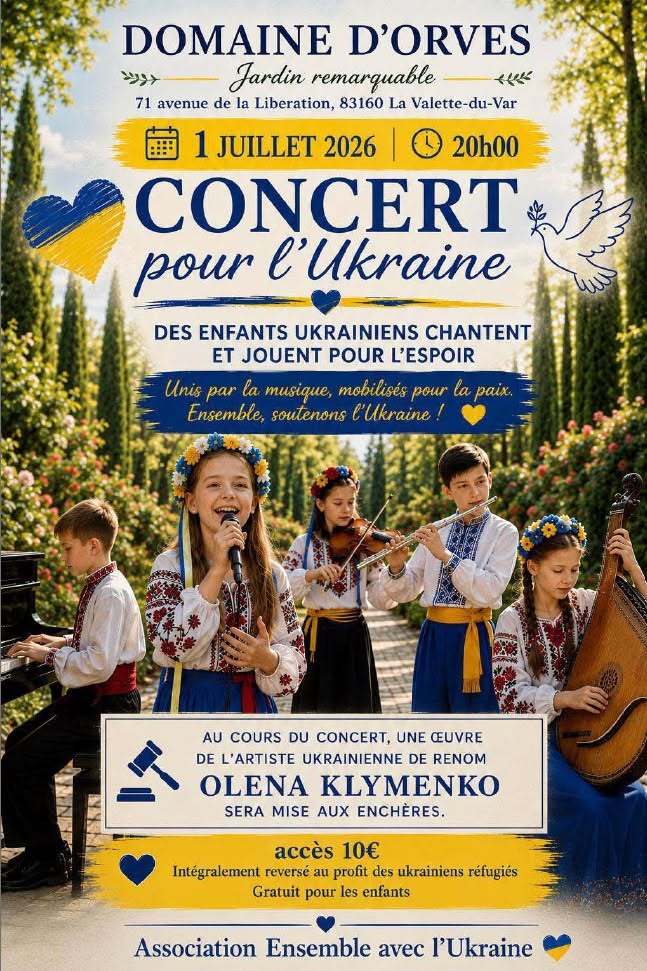 Concert pour l'Ukraine au Domaine d'Orvès_La Valette-du-Var - DR / Association Ensemble avec l'Ukraine
