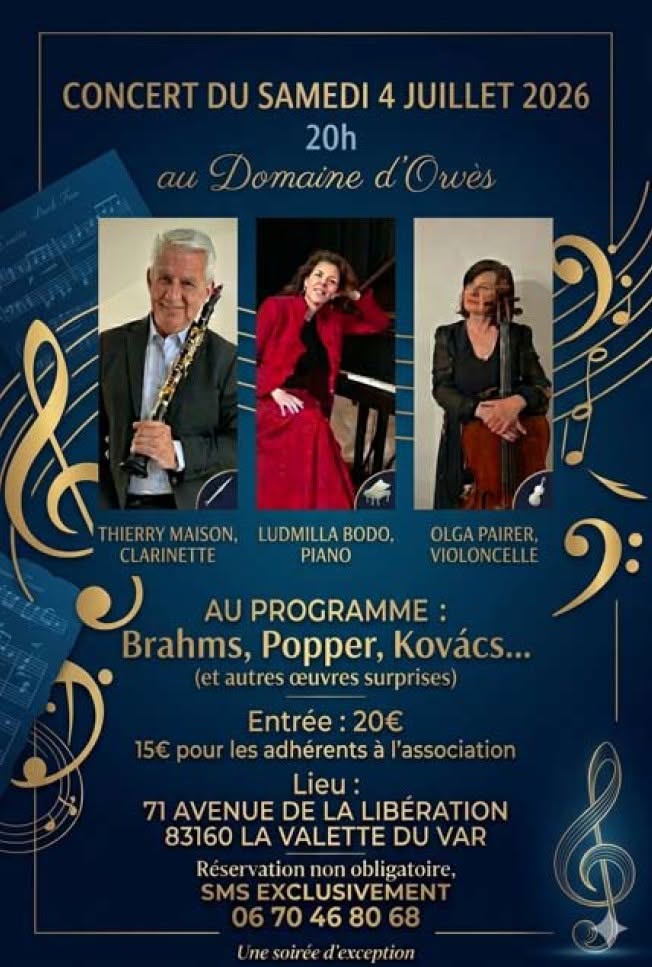Concert - Musique de chambre au Domaine d'Orvès_La Valette-du-Var - DR / Domaine d'Orvès