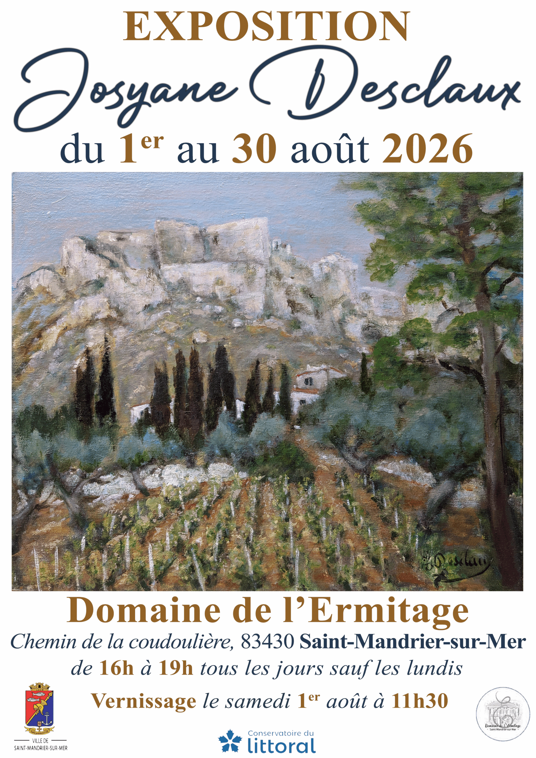 Exposition "Josyane DESCLAUX"_Saint-Mandrier-sur-Mer - DR / Mairie Saint-Mandrier