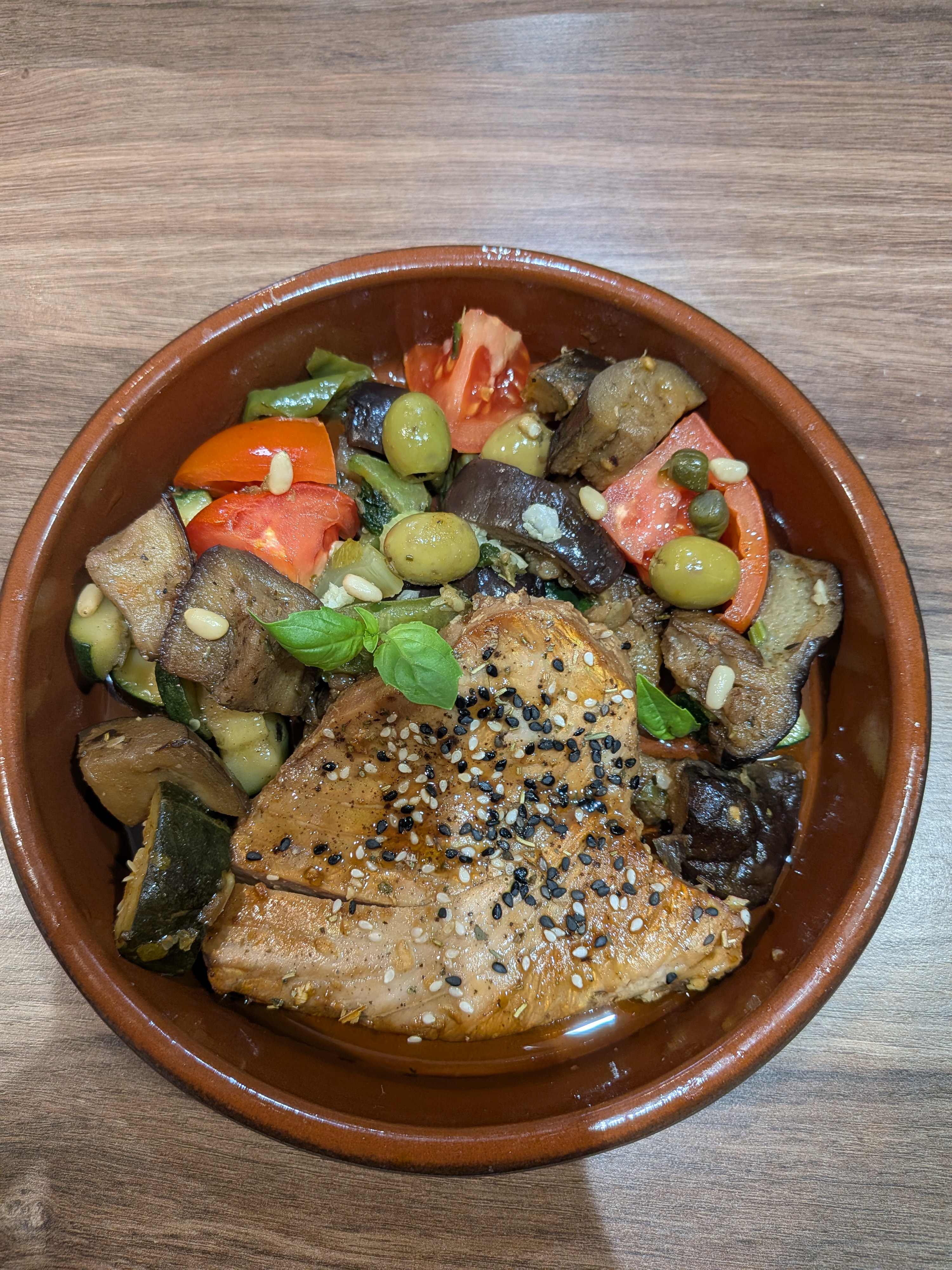Caponata au thon - Mariné & mijoté