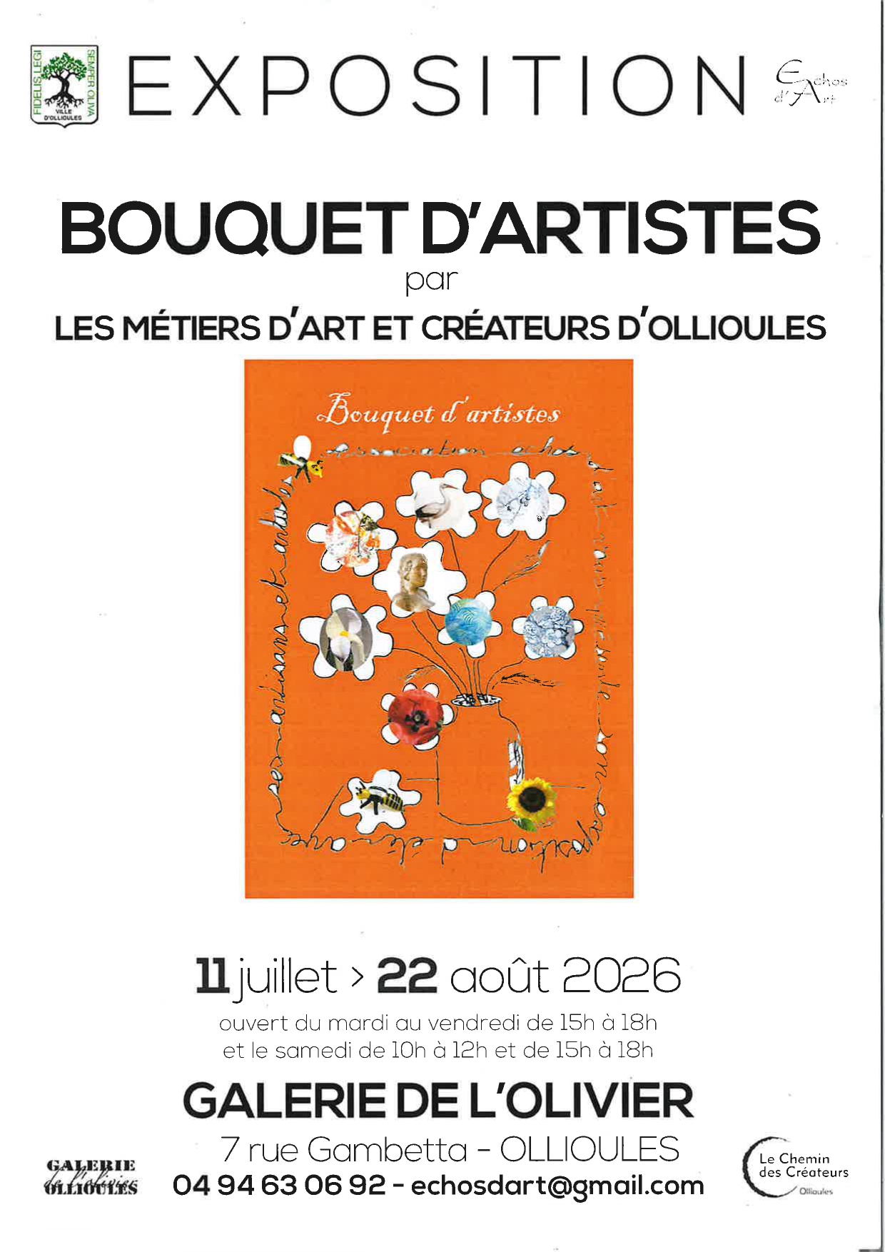 Exposition "Bouquet d'artistes" - Echos d'Art
