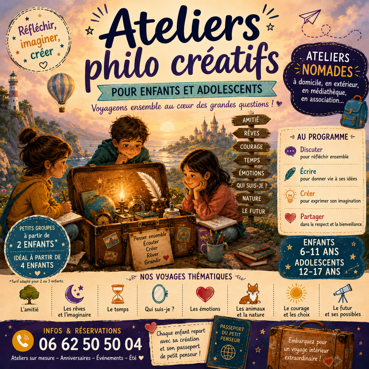 Atelier - Les Voyageurs de la pensée_Six-Fours-les-Plages - CULTURA SINGULARIS