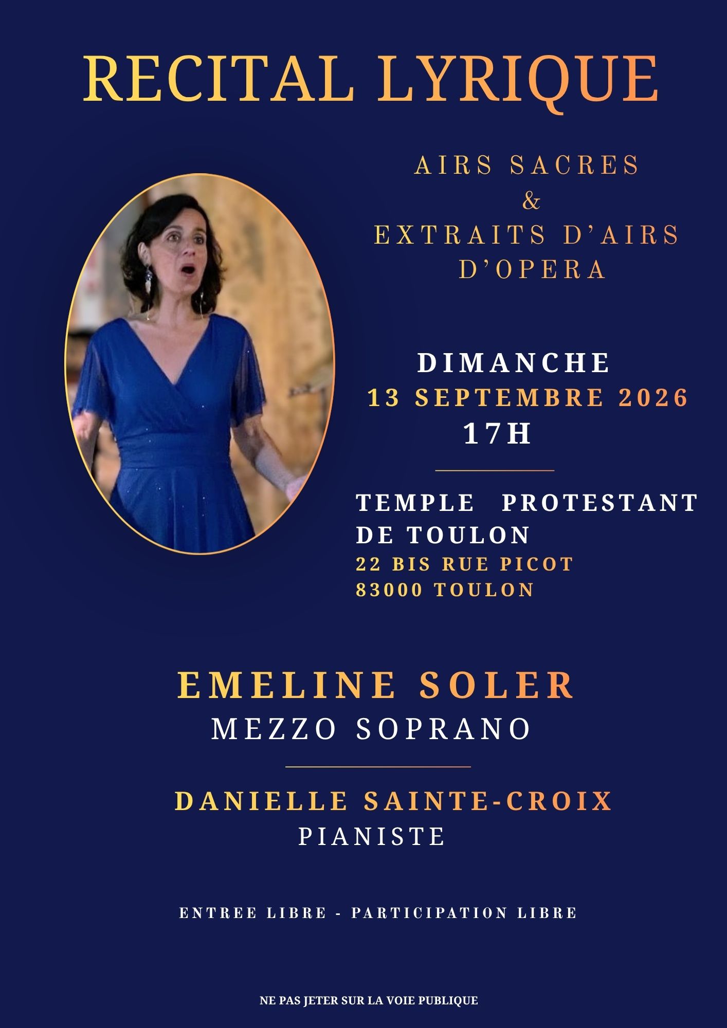 Emeline Soler - Récital Lyrique -Toulon - DR / Le Temple