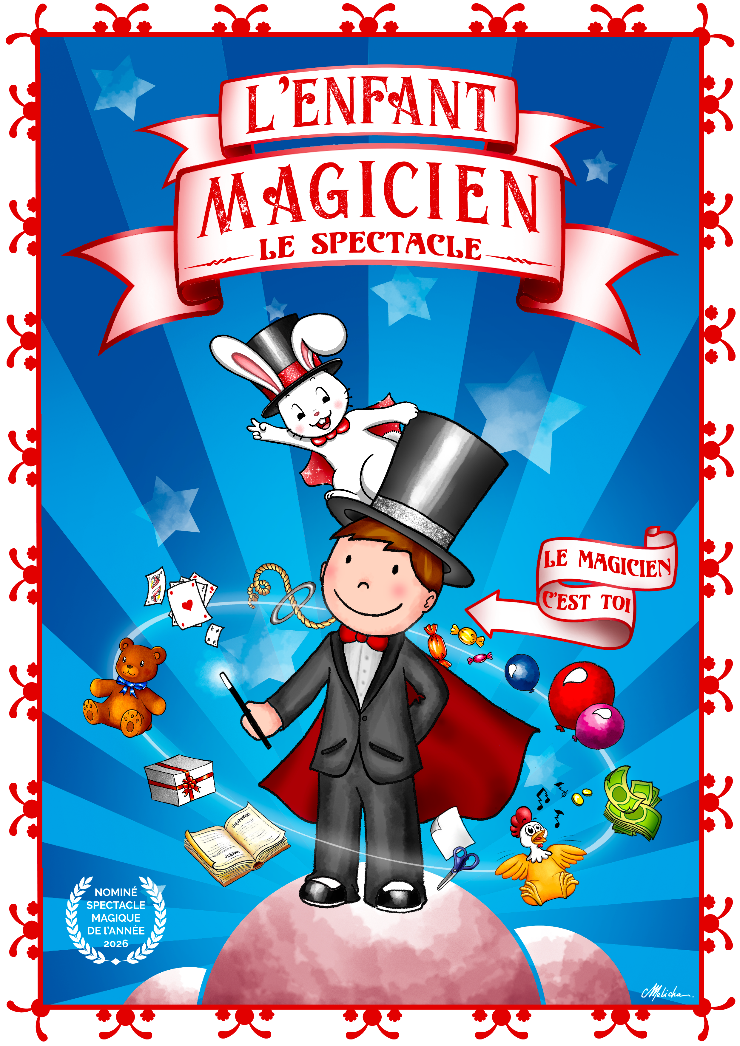 Affiche l_enfant magicien - françois MAJ mars 2026 - DR / Théâtre Le Colbert