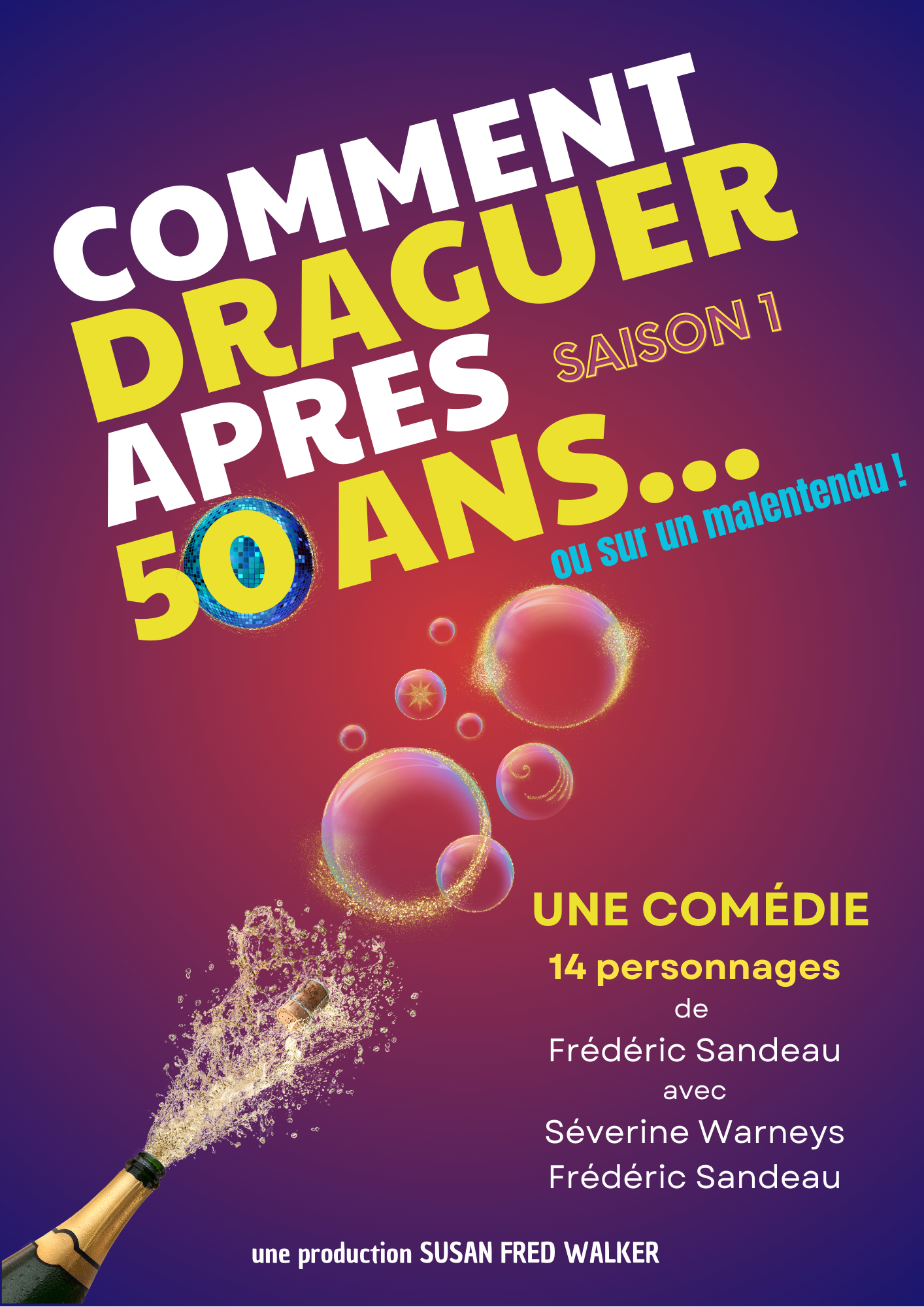 Visuel COMMENT DRAGUER APRÈS 50 ANS - DR / Théâtre Le Colbert