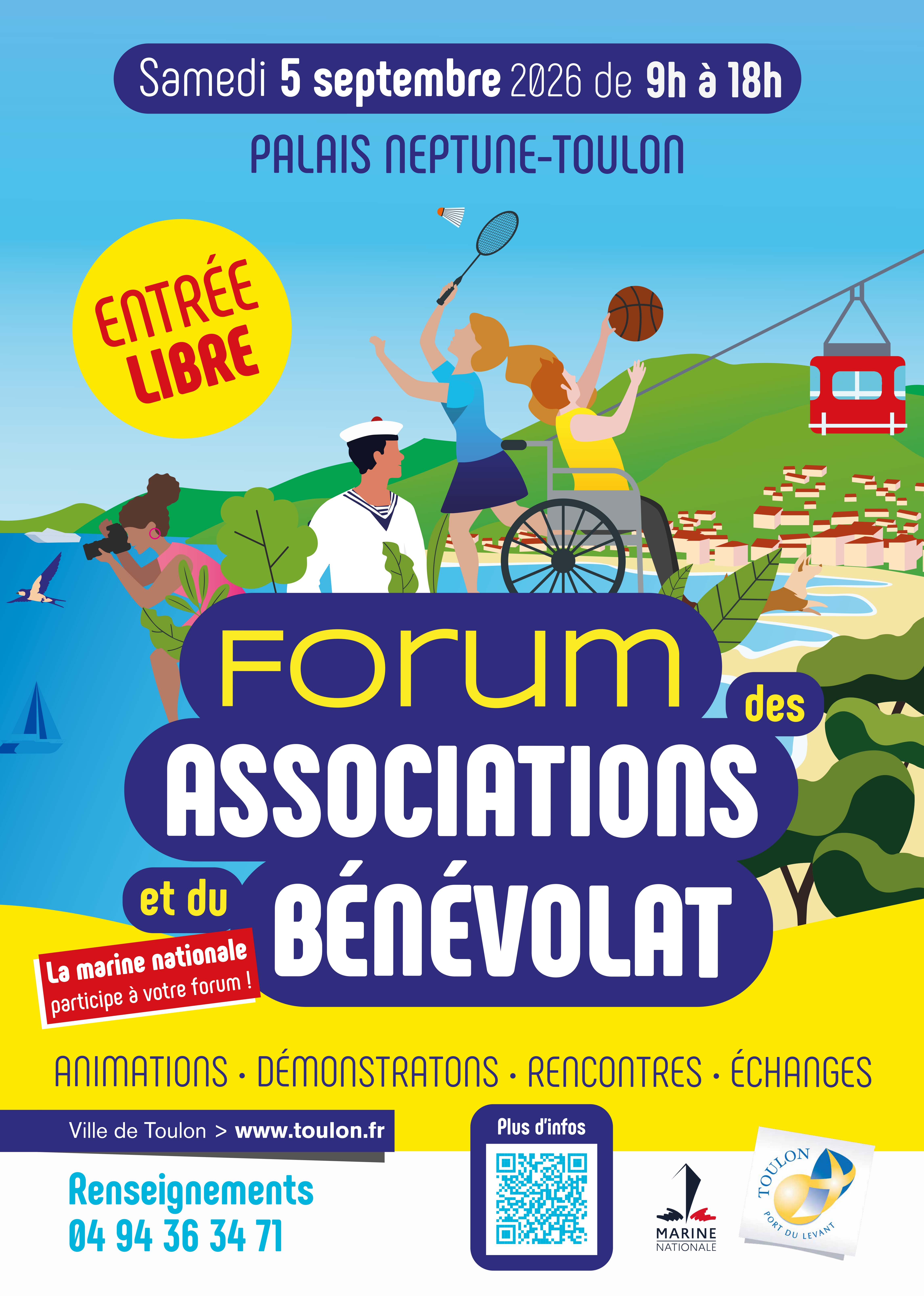 Affiche - Forum des associations et du bénévolat Toulon le 05.09.2026_page-0001 - DR / Ville de Toulon