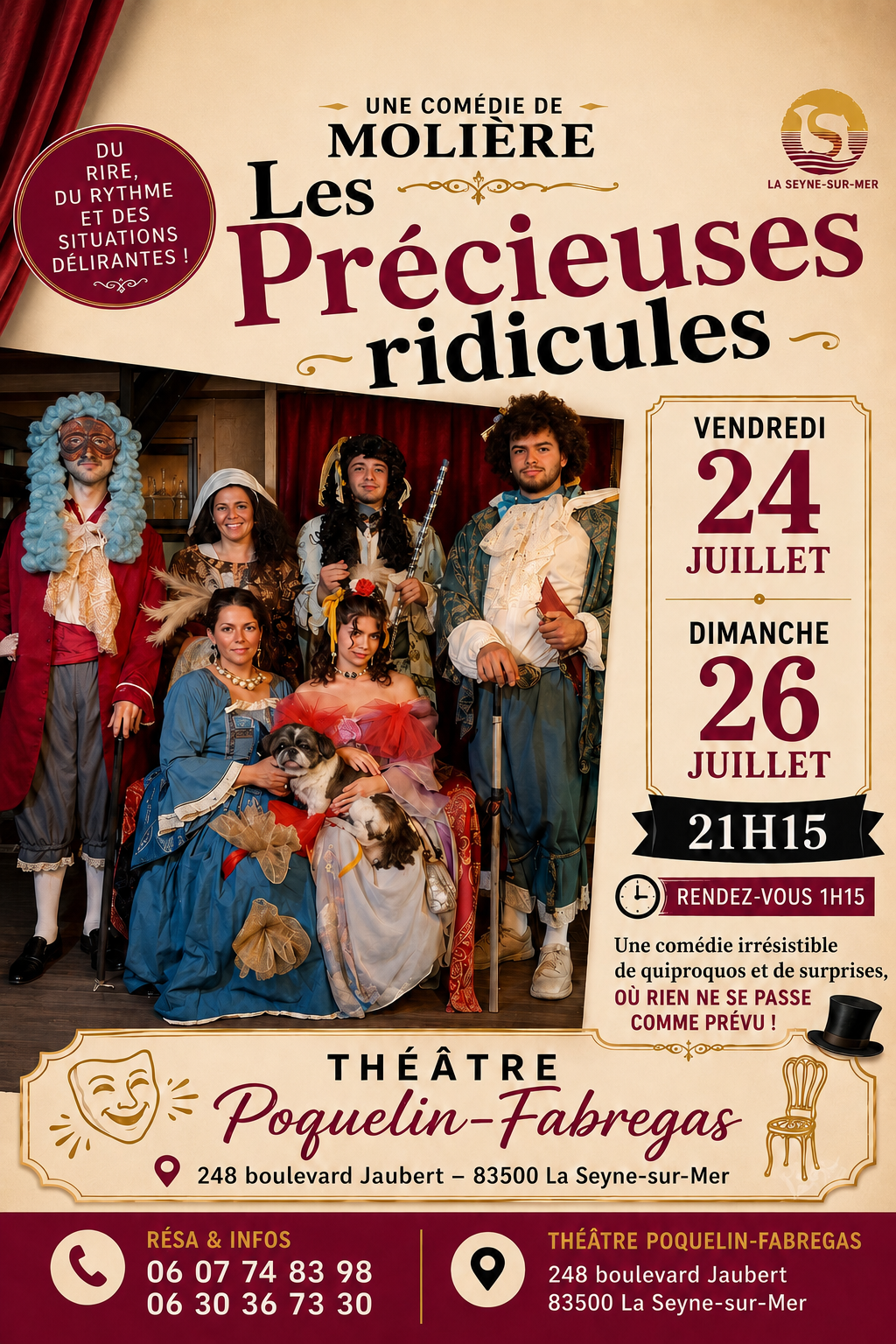 Les précieuses ridicules_La Seyne-sur-Mer - DR / Théâtre Poquelin