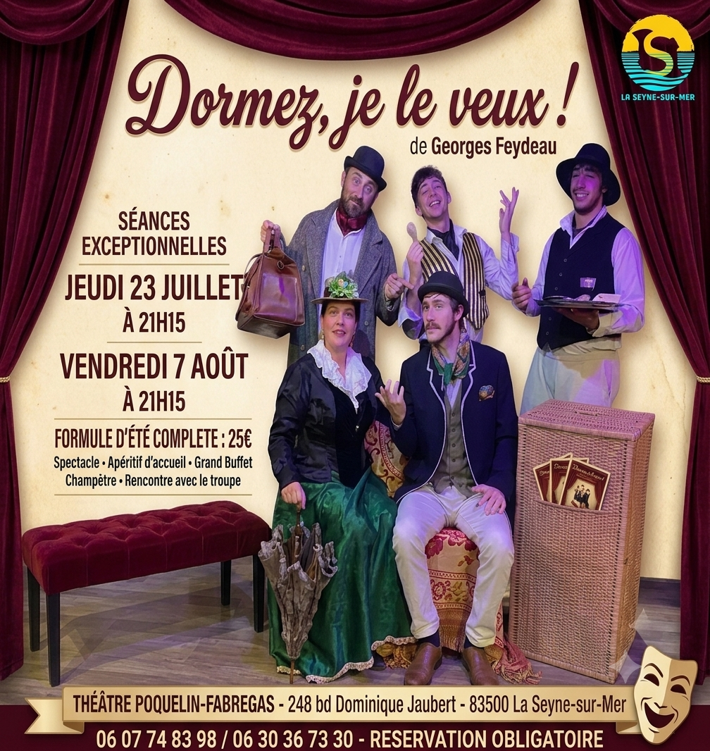 Théâtre - "Dormez je le veux"_La Seyne-sur-Mer - DR / Théâtre Poquelin